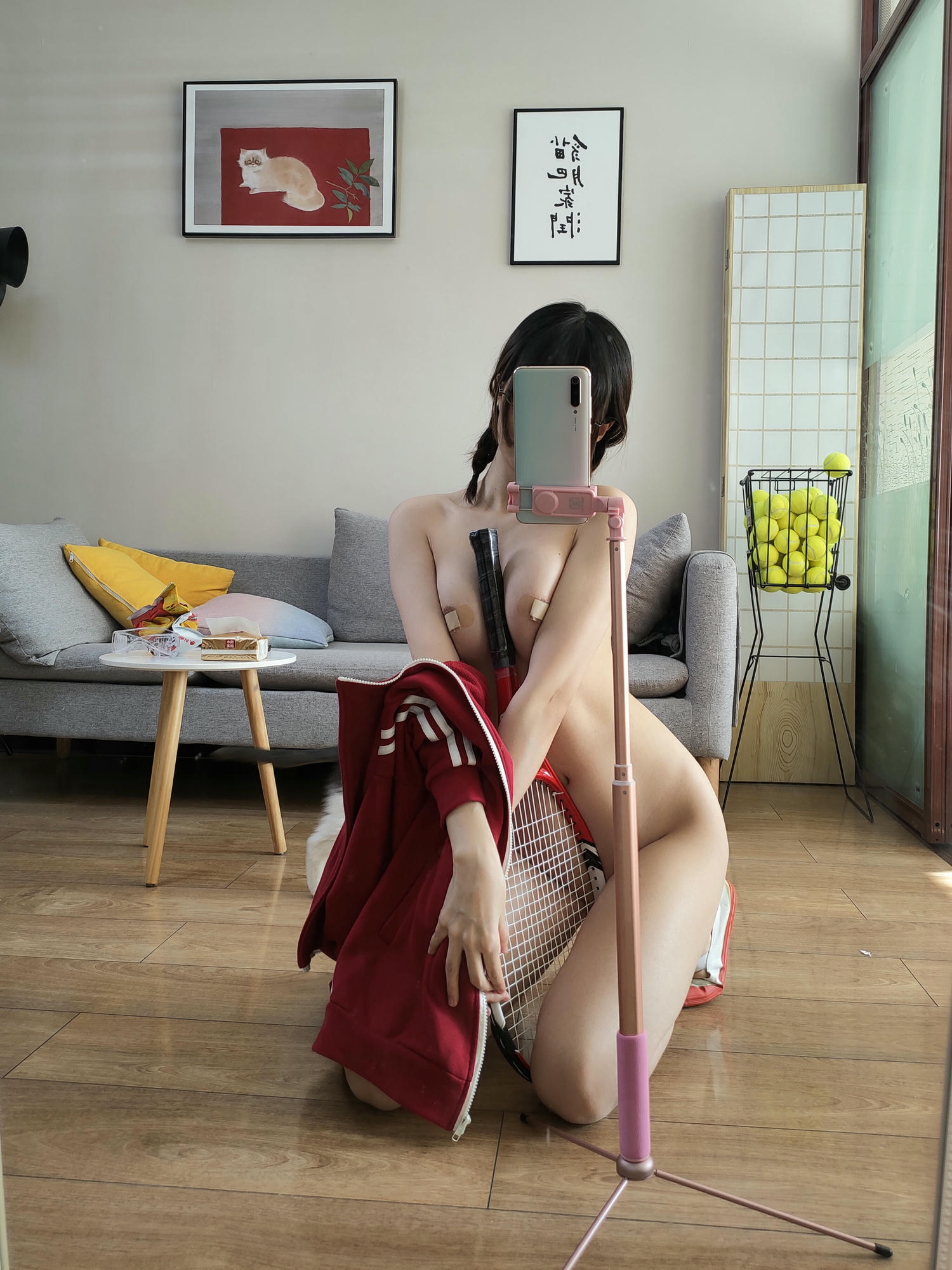 NAGESA魔物喵 NO.078 運動中……テニスの練習! ! [17P1V 100M]_第1集