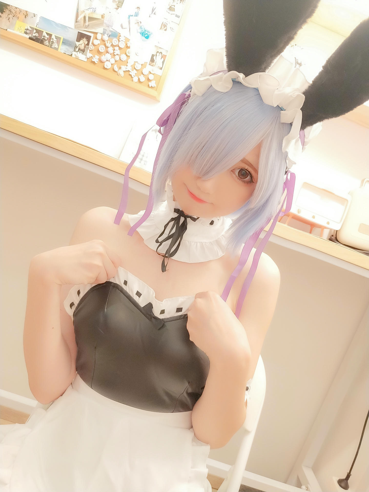 NAGESA魔物喵 NO.097 202108 fantia会员合集-20210802レム💙新しい写真投稿_第1集