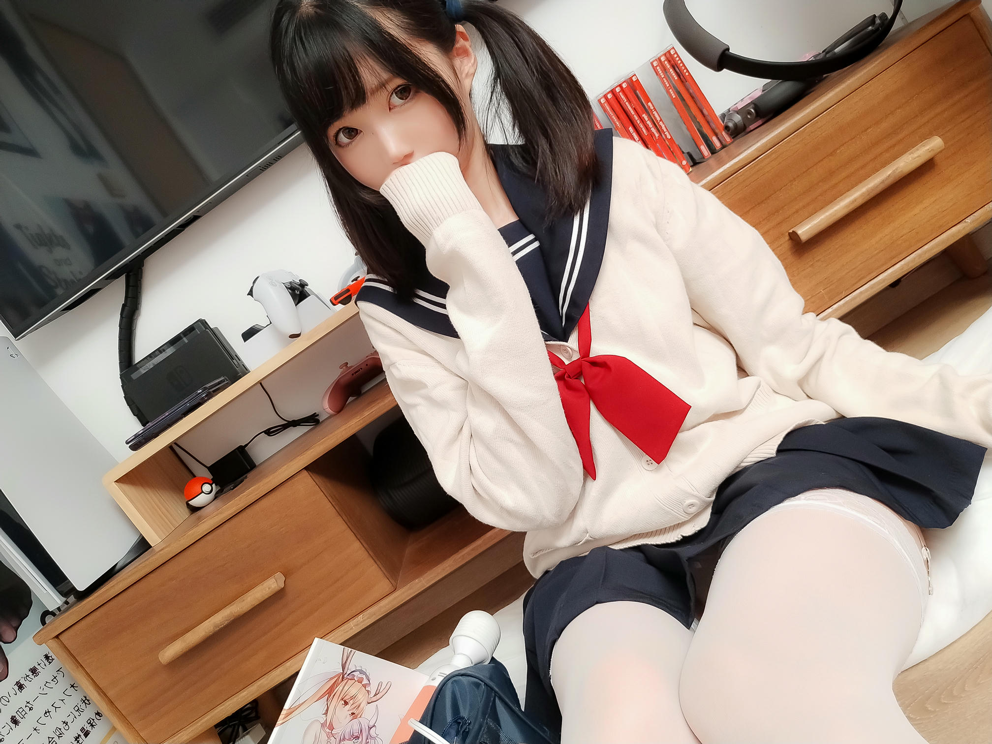 NAGESA魔物喵 NO.097 202108 fantia会员合集-20210808淫らな女子高生_第1集
