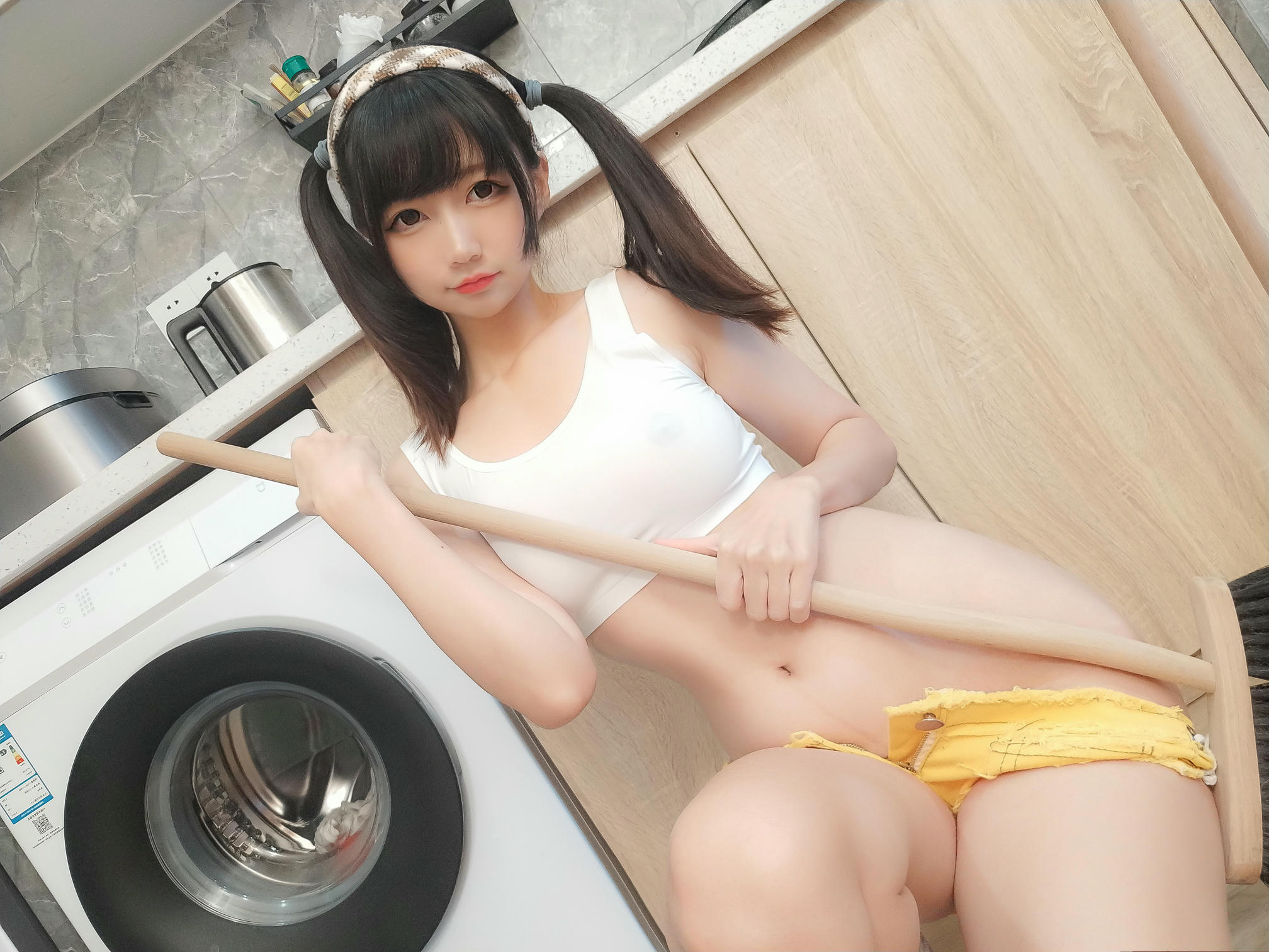 NAGESA魔物喵 NO.040 202102 fantia会员合集-20210224 彼女が家にいるとき_第1集