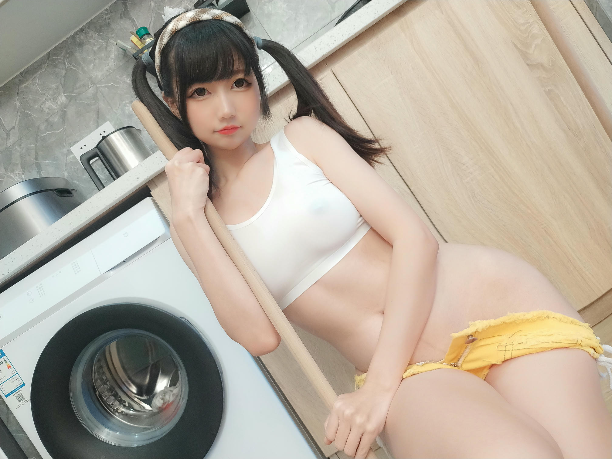 NAGESA魔物喵 NO.040 202102 fantia会员合集-20210224 彼女が家にいるとき_第1集