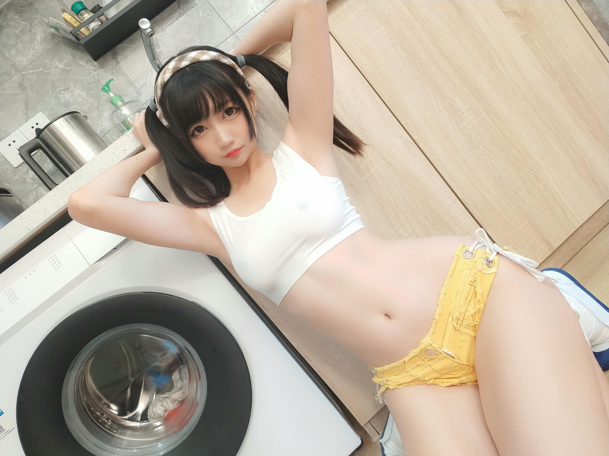 NAGESA魔物喵 NO.040 202102 fantia会员合集-20210224 彼女が家にいるとき_第1集