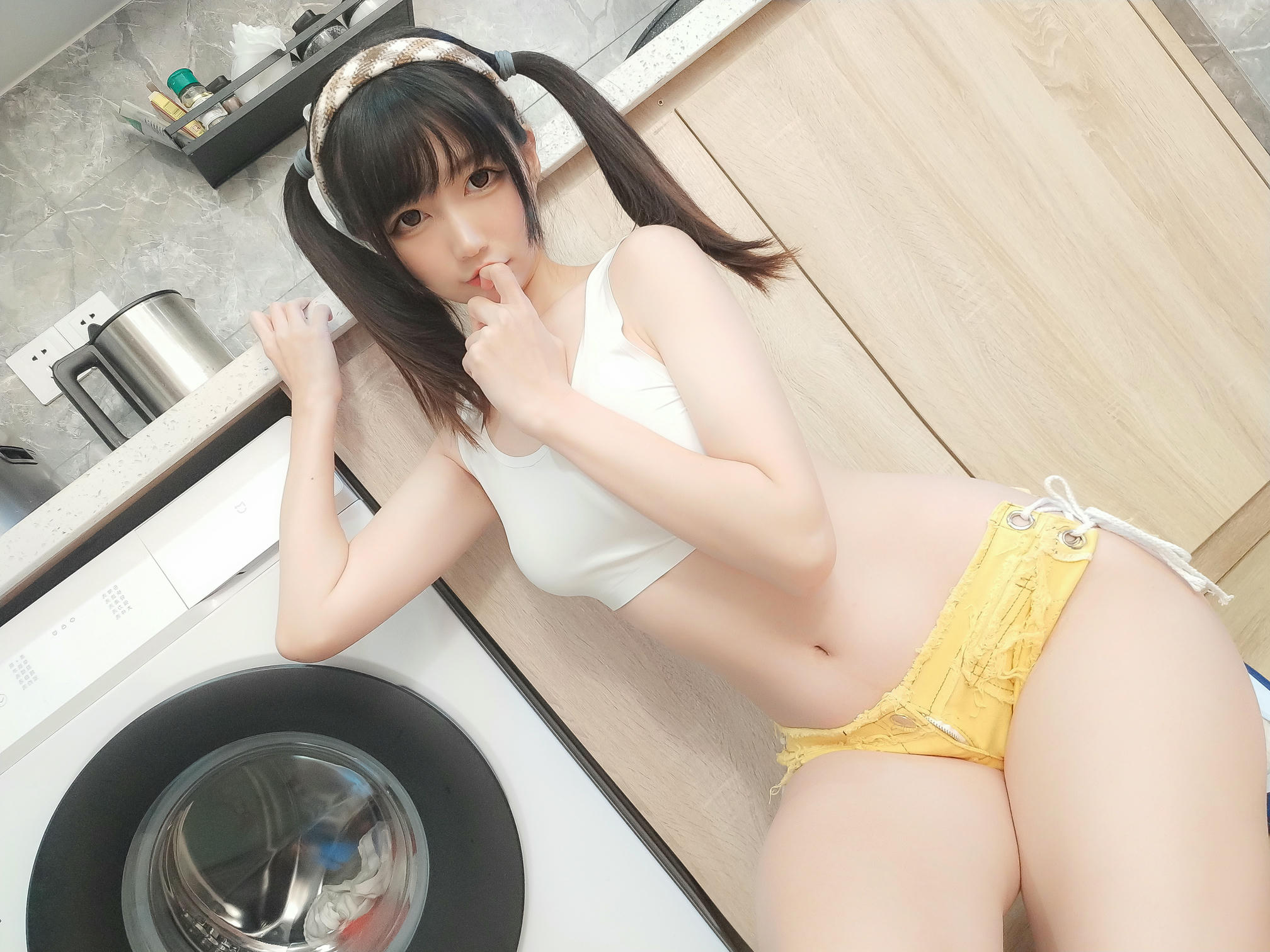 NAGESA魔物喵 NO.040 202102 fantia会员合集-20210224 彼女が家にいるとき_第1集