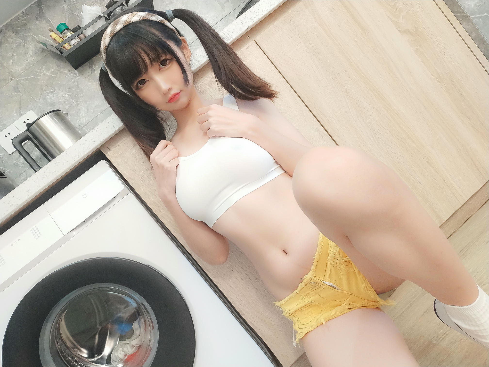 NAGESA魔物喵 NO.040 202102 fantia会员合集-20210224 彼女が家にいるとき_第1集