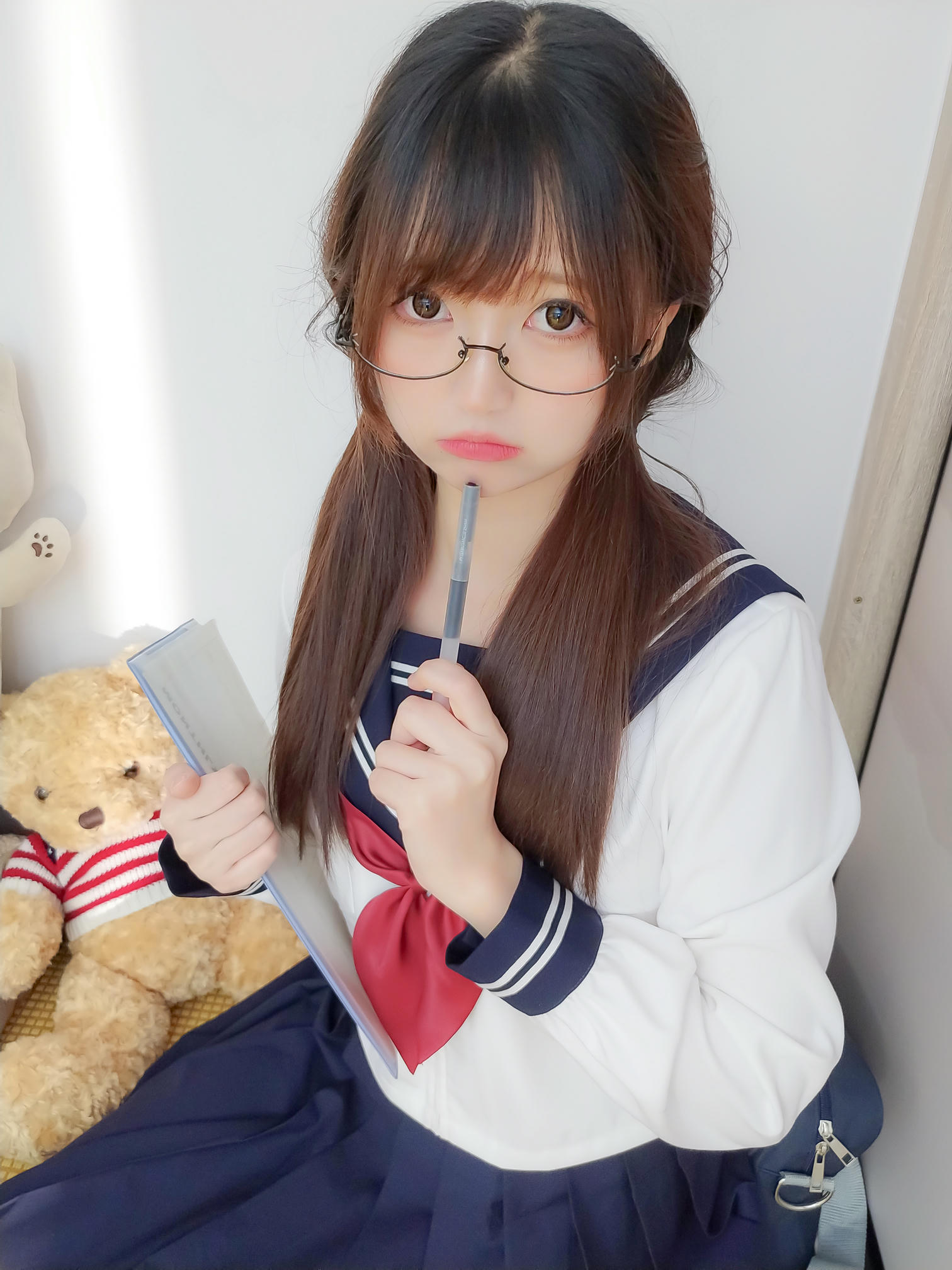 NAGESA魔物喵 NO.115 2022年12月 [165P3G7V-1.39GB]-2022-12-07 図書委員ちゃん [24P-115.19MB]_第1集