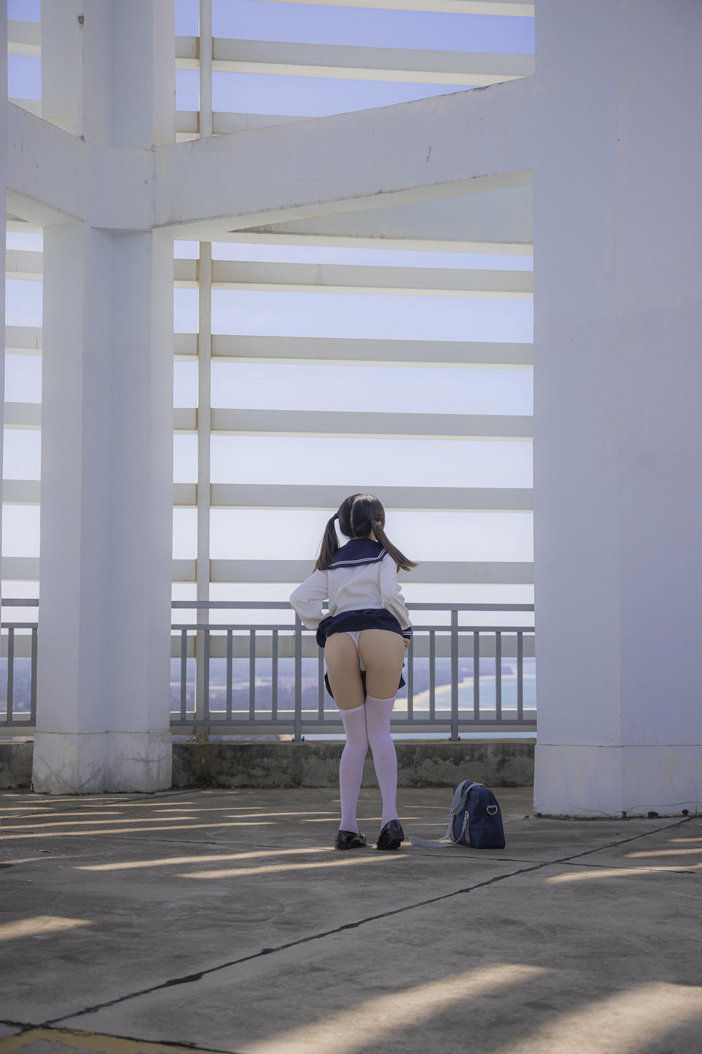 NAGESA魔物喵 NO.119 2023年01月 [137P11G29V-1.13GB]-2023-01-07 ☘️jkちゃんの屋上露出１ [18P-47.95MB]_第1集