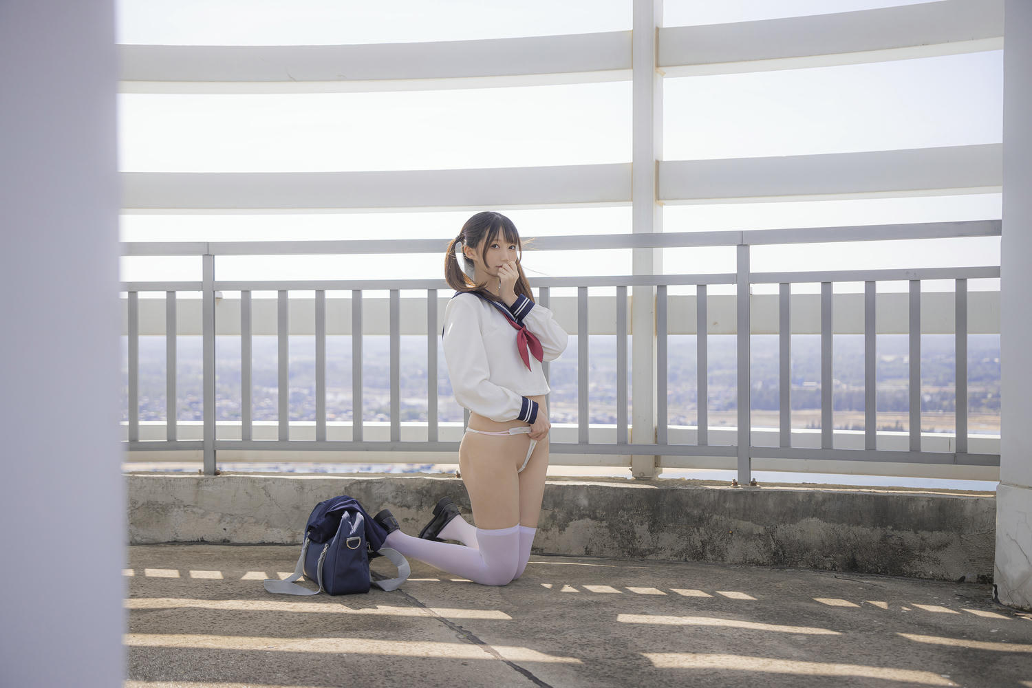 NAGESA魔物喵 NO.119 2023年01月 [137P11G29V-1.13GB]-2023-01-08 ☘️jkちゃんの屋上露出２ [12P-30.43MB]_第1集