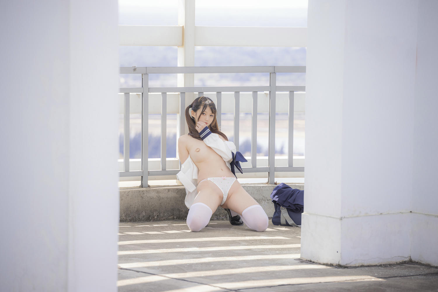 NAGESA魔物喵 NO.119 2023年01月 [137P11G29V-1.13GB]-2023-01-08 ☘️jkちゃんの屋上露出２ [12P-30.43MB]_第1集