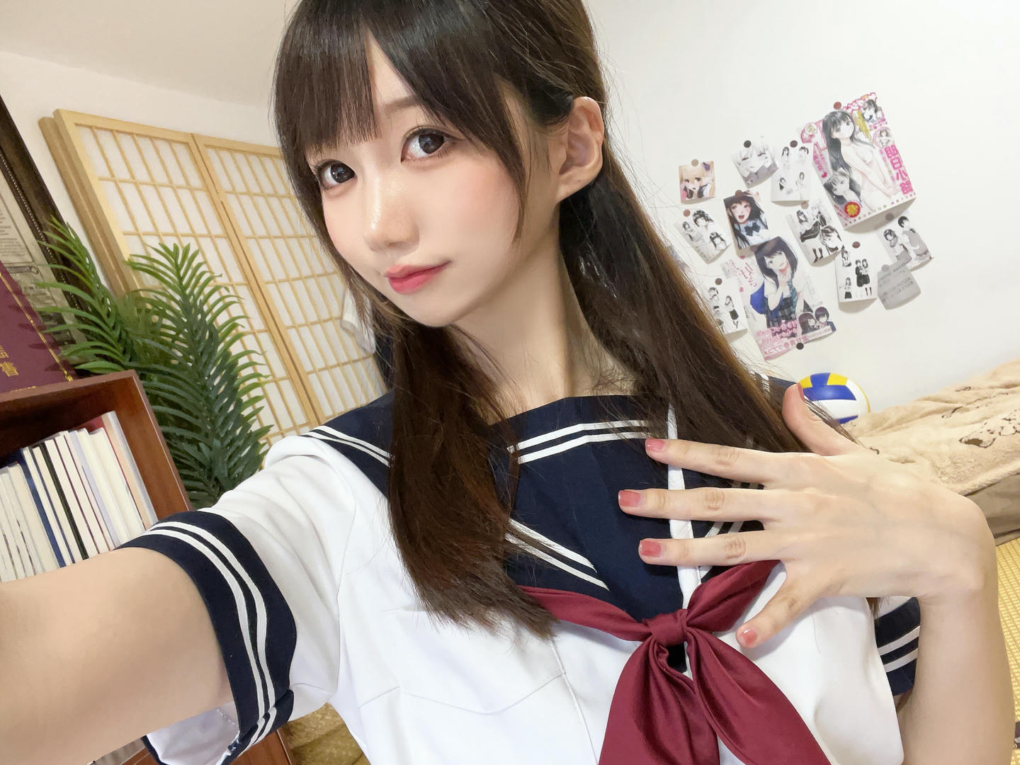 NAGESA魔物喵 NO.128 23年05月 fantia会员合集[279P-9V-753.4M]-2023-05-03 セーラー服xお尻 12P_第1集