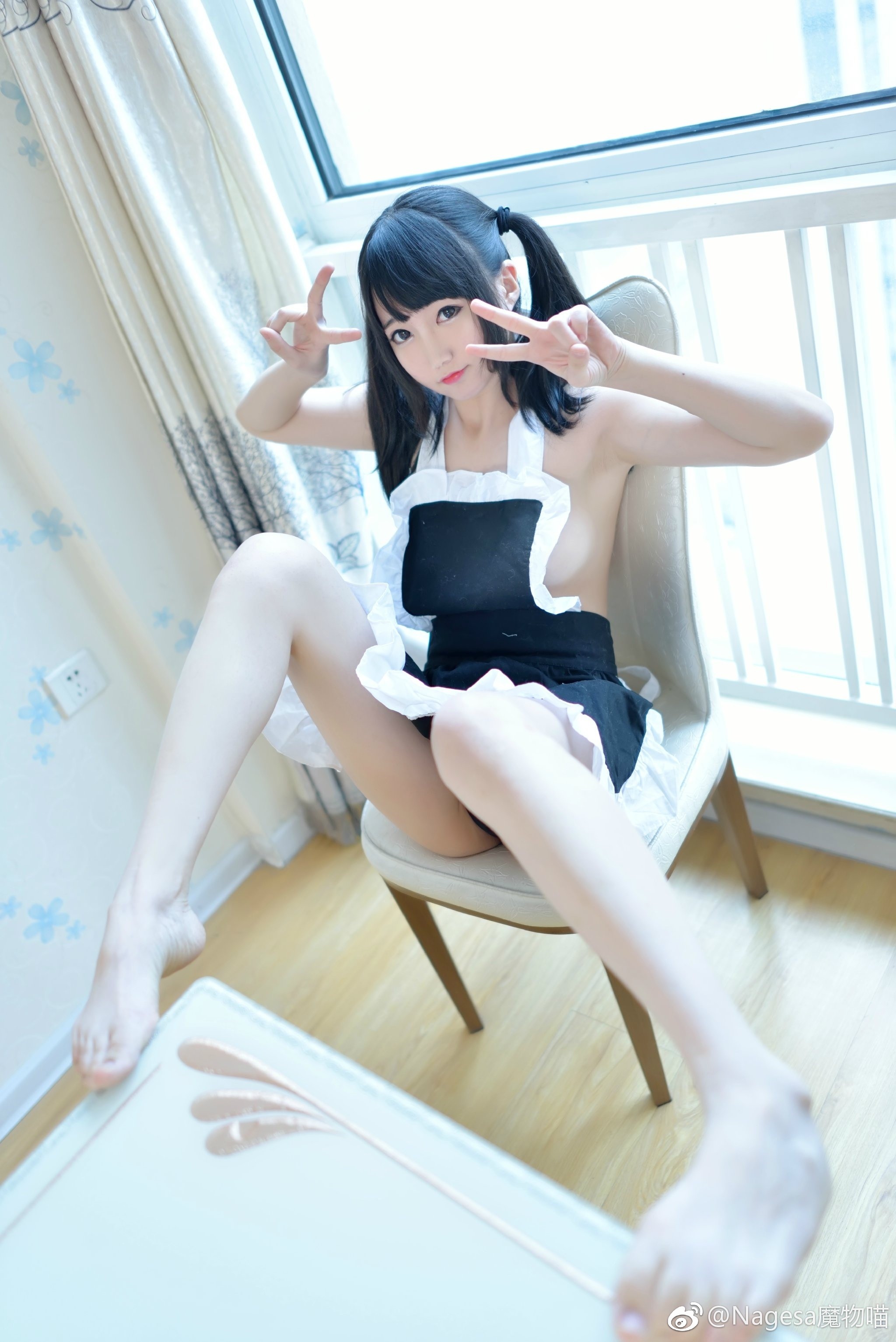 Nagesa魔物喵 尾赛高黑色围裙诱惑满满_第1集