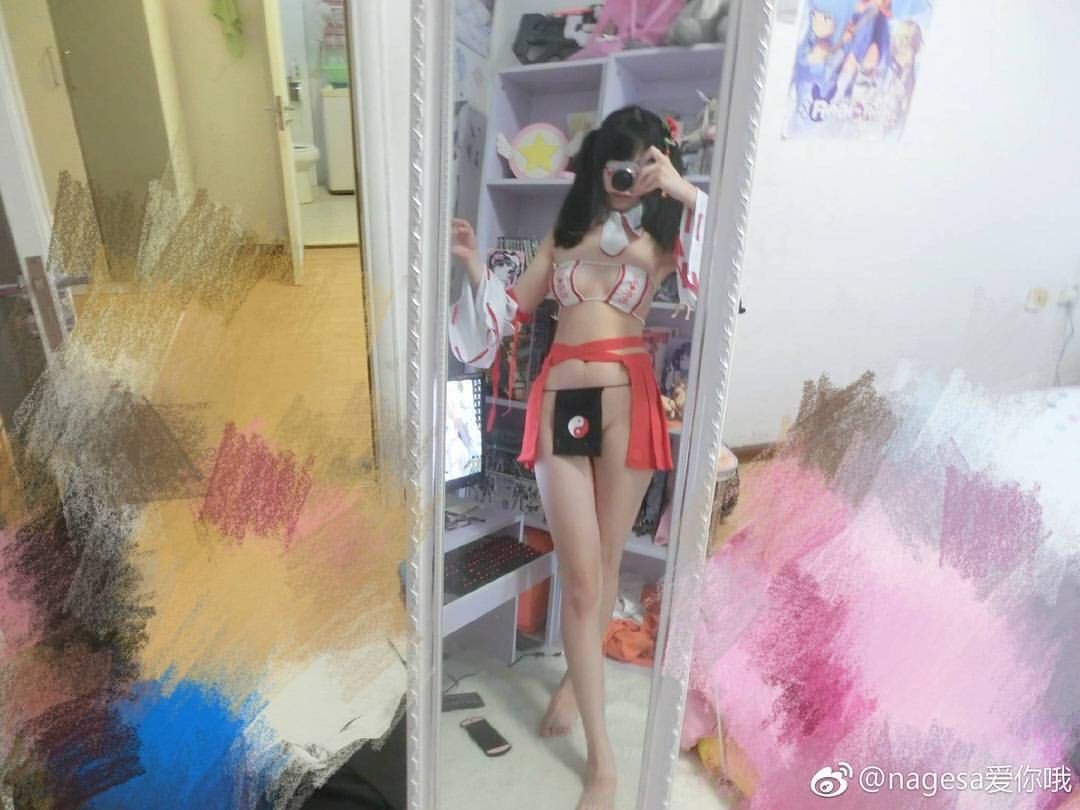 Nagesa魔物喵 巫女本子 博丽灵梦cosplay宅男福利_第1集