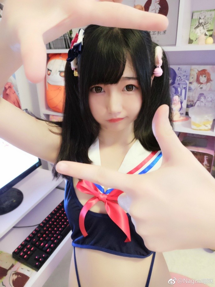 Nagesa魔物喵 过膝白丝搭配福利图集_第1集