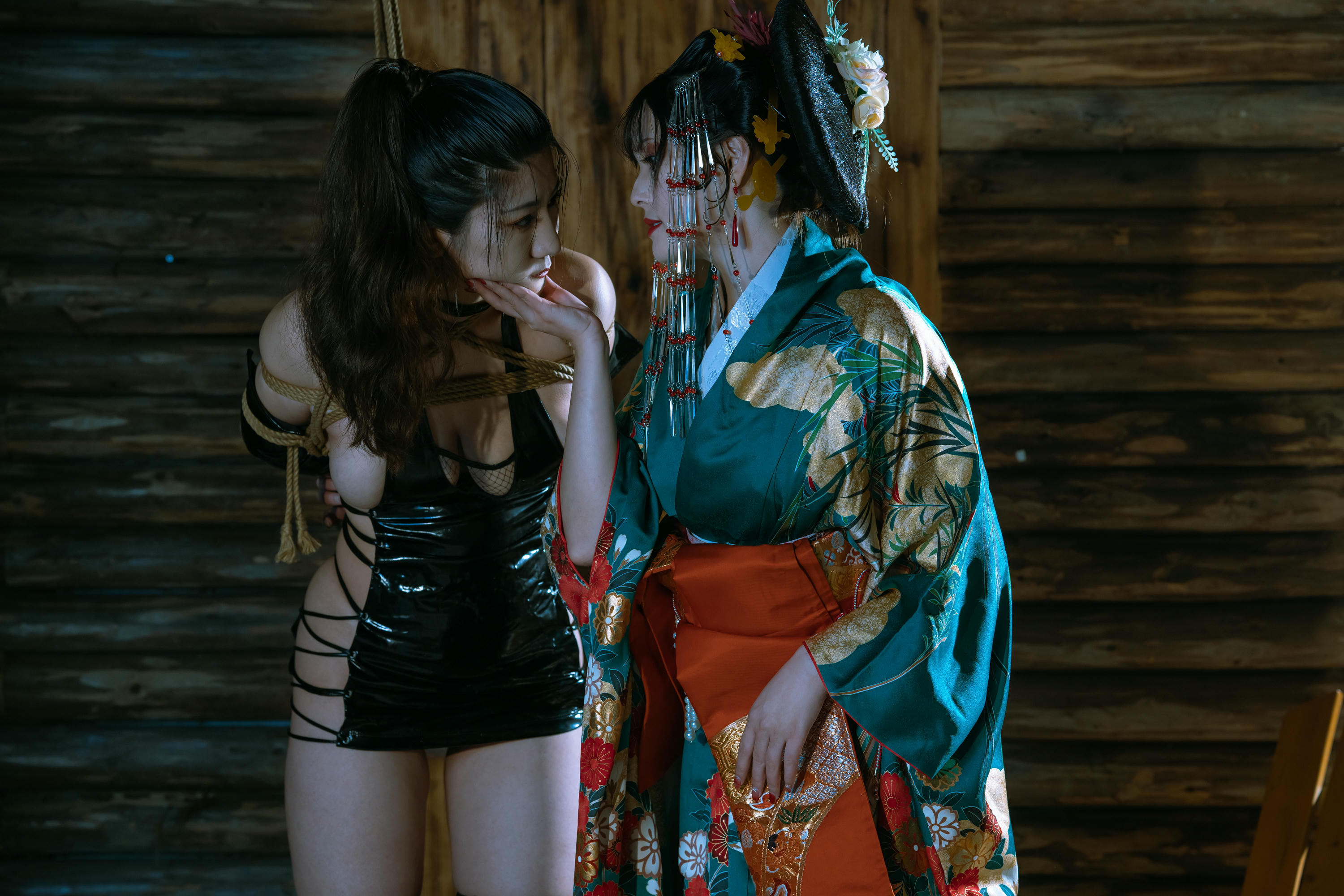 Natsuko夏夏子 NO.023 云溪溪×星澜×夏夏子 花魁X忍者 [59P+1V／1.38GB]_第1集