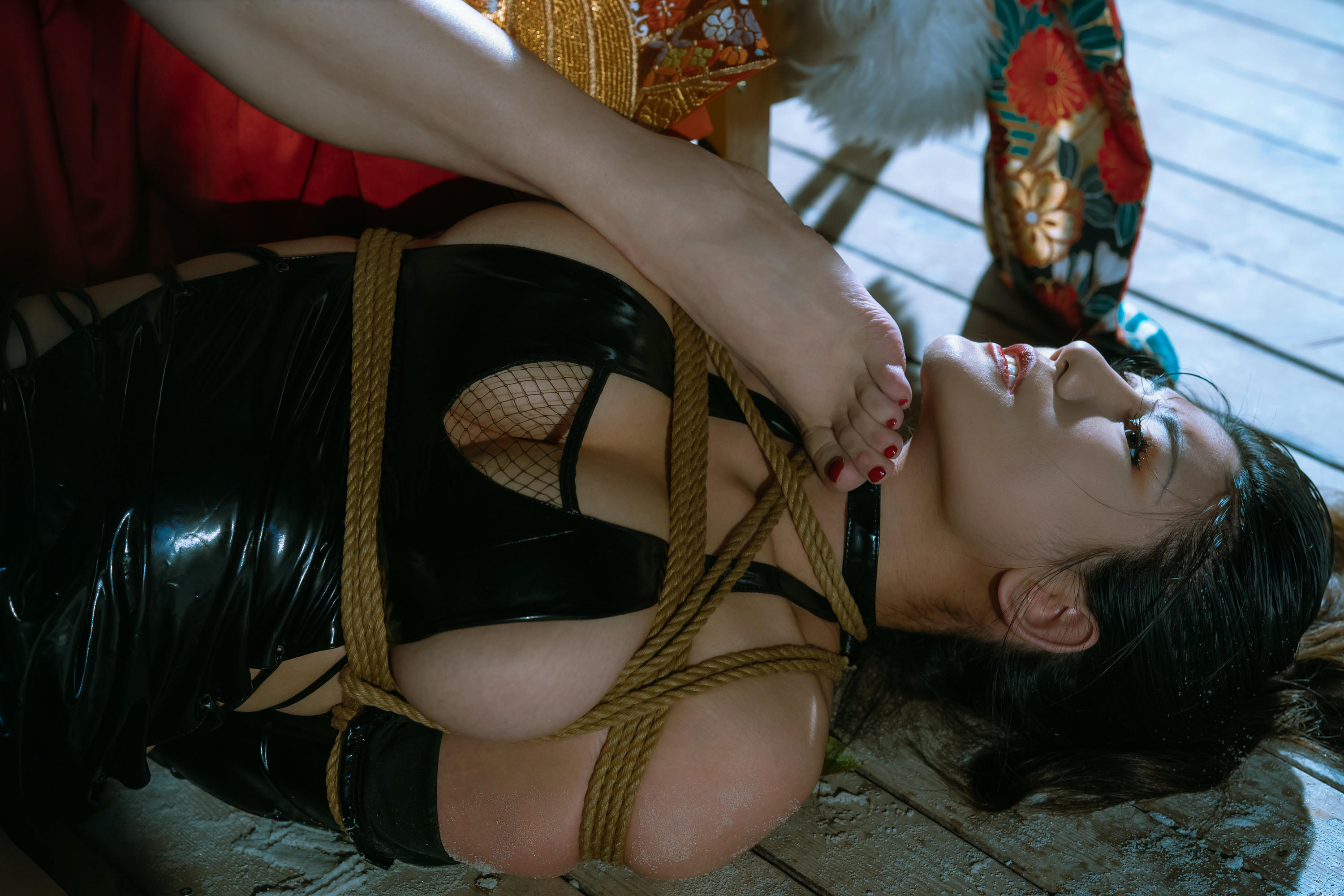 Natsuko夏夏子 NO.023 云溪溪×星澜×夏夏子 花魁X忍者 [59P+1V／1.38GB]_第3集