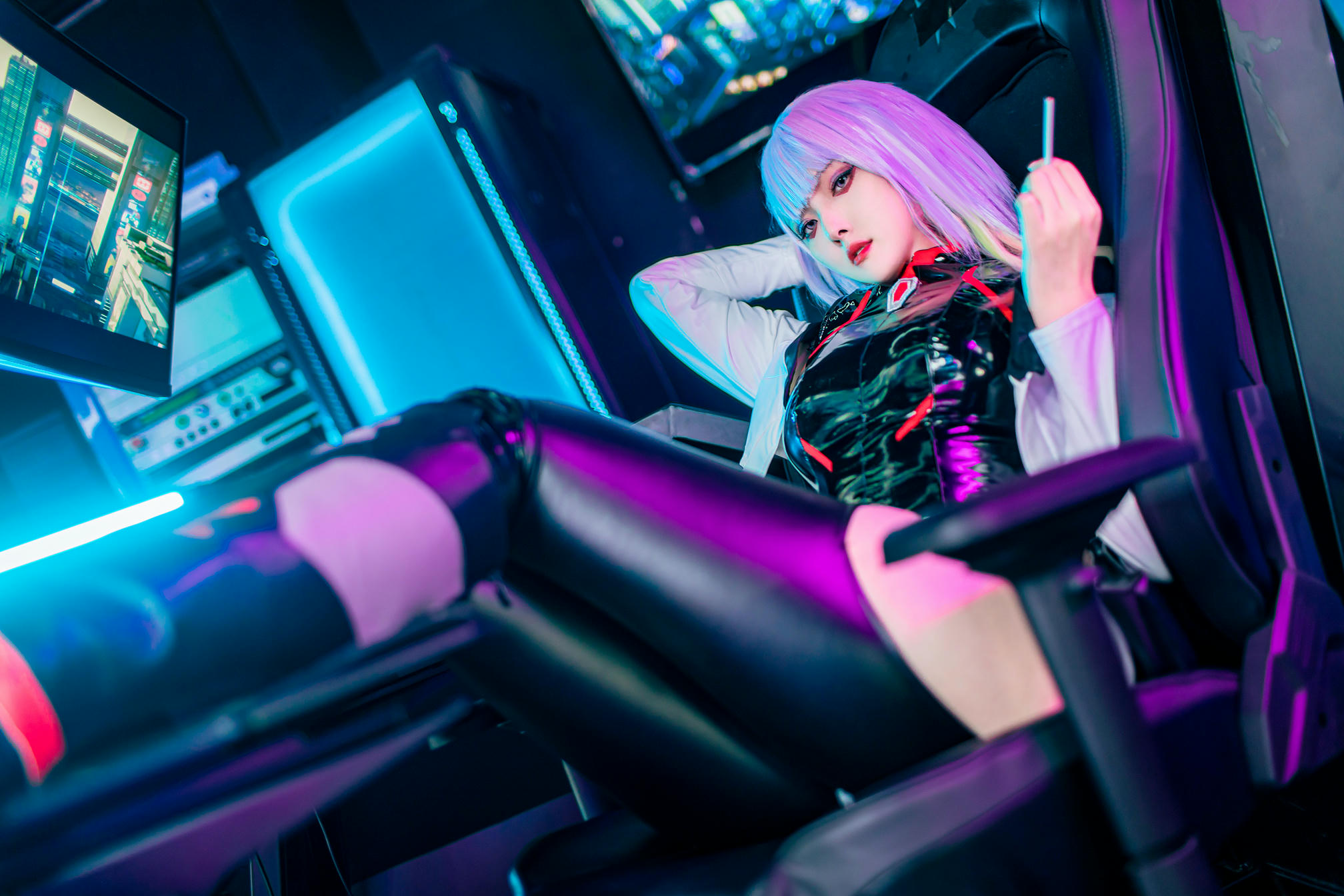 Natsuko夏夏子 NO.036 赛博朋克边缘行者Lucy[61P-451MB]_第1集