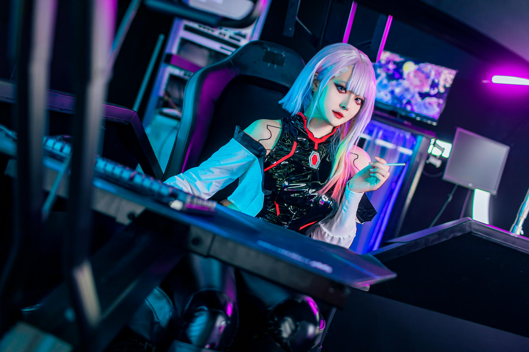 Natsuko夏夏子 NO.036 赛博朋克边缘行者Lucy[61P-451MB]_第1集