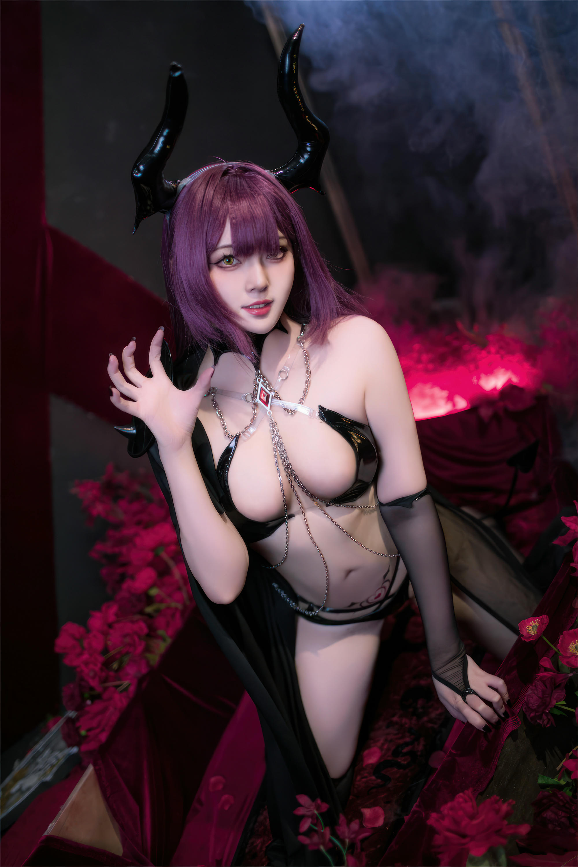 Natsuko夏夏子 NO.045 碧蓝航线 德文郡魅魔 [90P+6V／1.05GB]_第1集