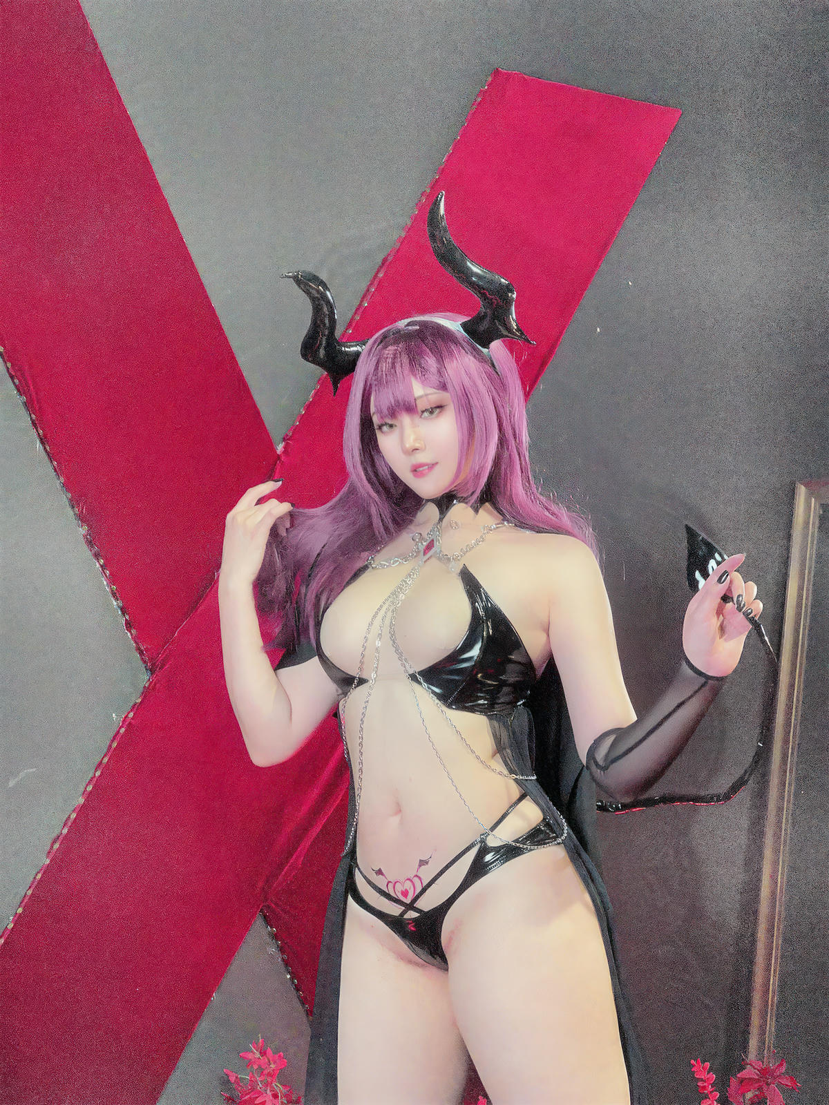 Natsuko夏夏子 NO.045 碧蓝航线 德文郡魅魔 [90P+6V／1.05GB]_第5集