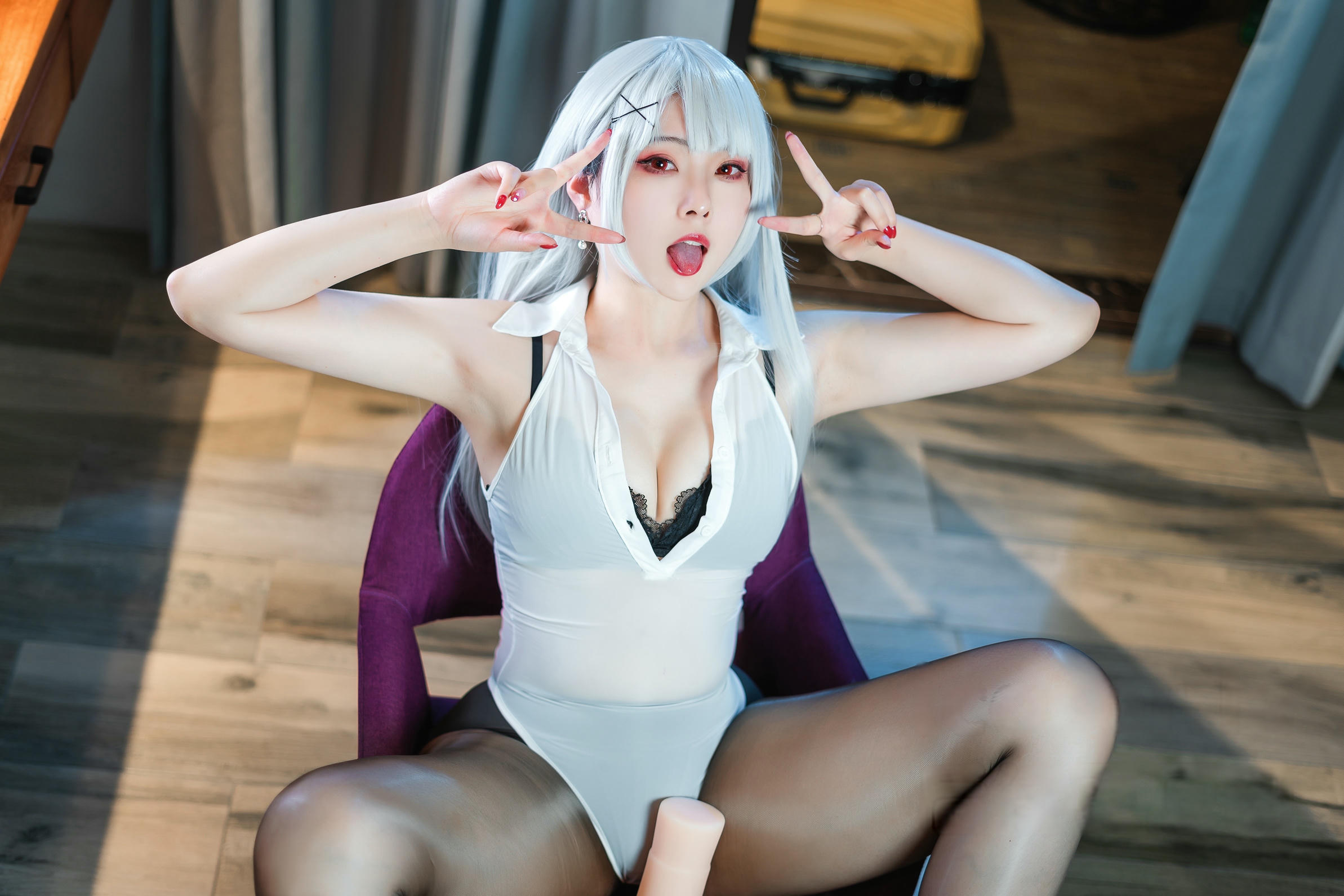 Natsuko夏夏子 NO.049 OL灰机杯[50P-1V-279.7M]_第2集