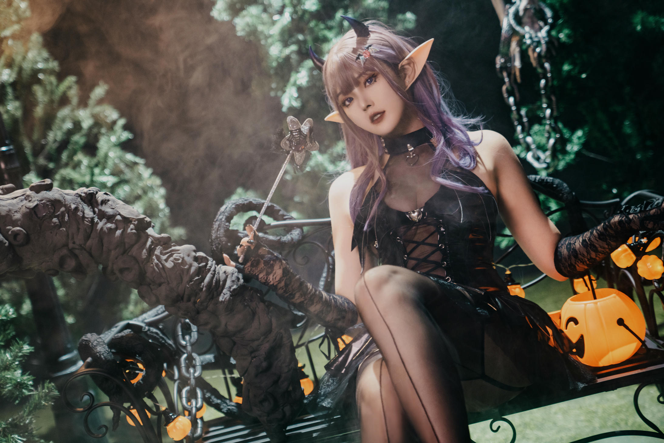 Natsuko夏夏子 NO.056 万圣小魔女[52P-1V-566.9M]_第1集