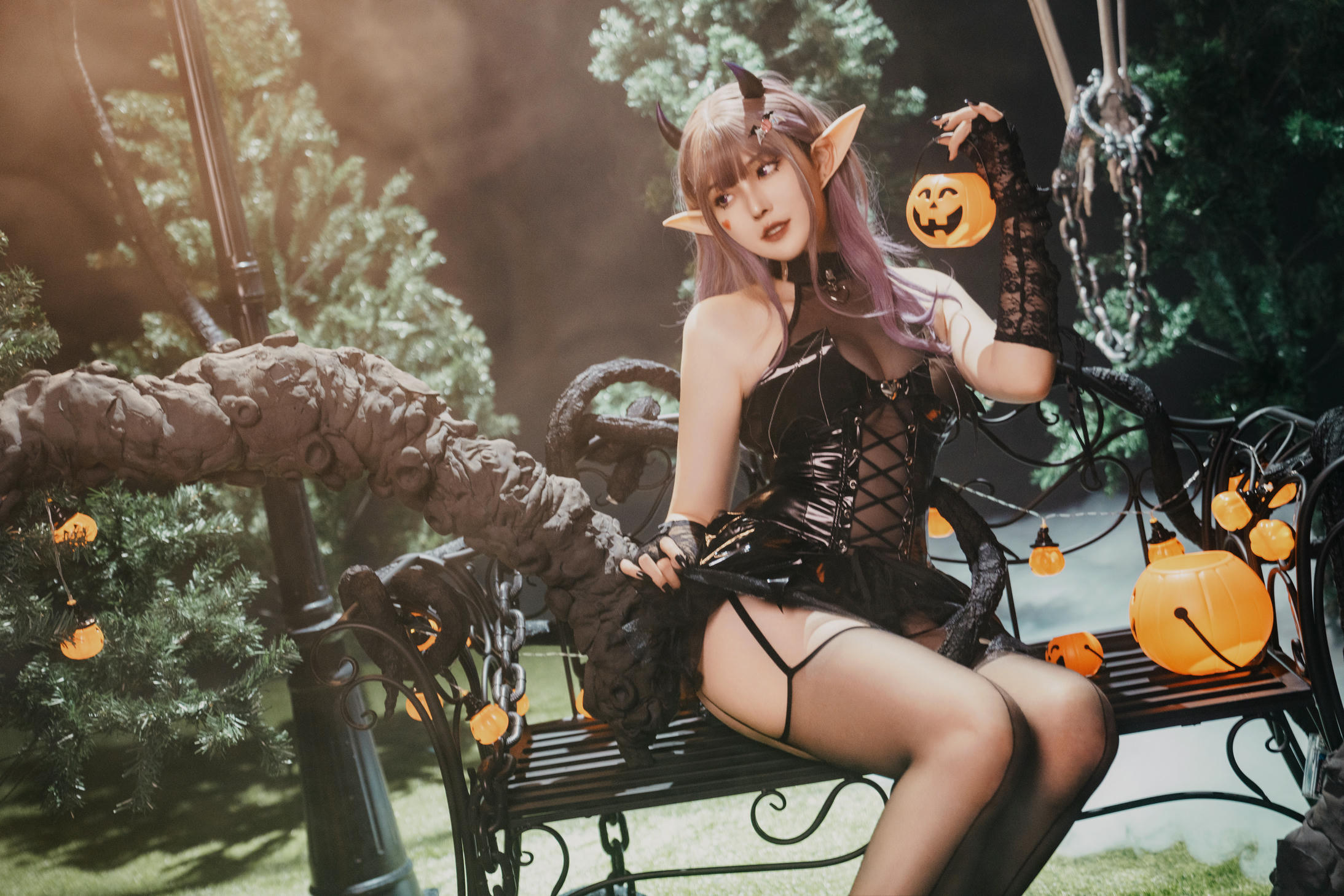 Natsuko夏夏子 NO.056 万圣小魔女[52P-1V-566.9M]_第1集