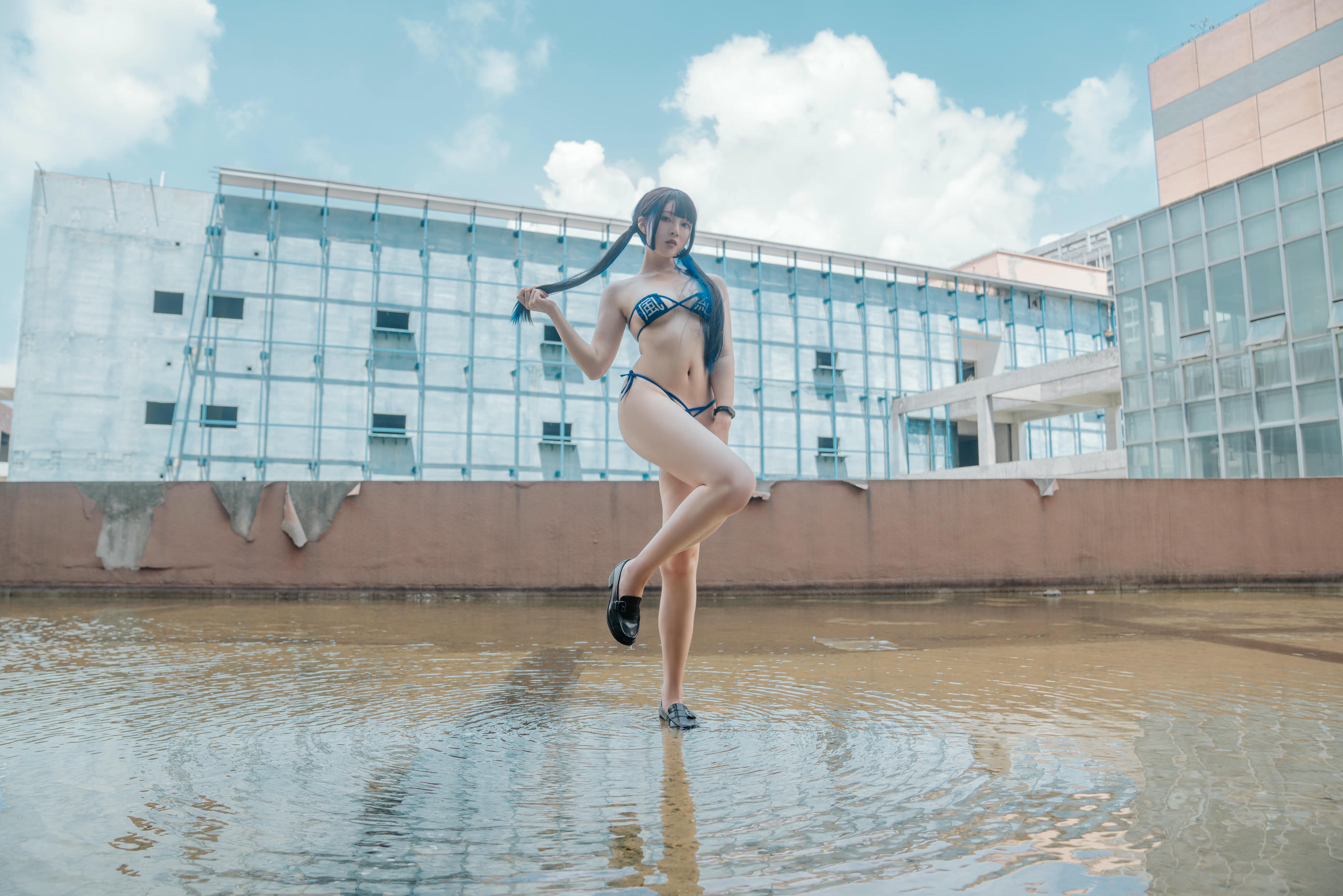 Natsuko夏夏子 NO.059 废墟风纪委员[45P 372M]_第2集