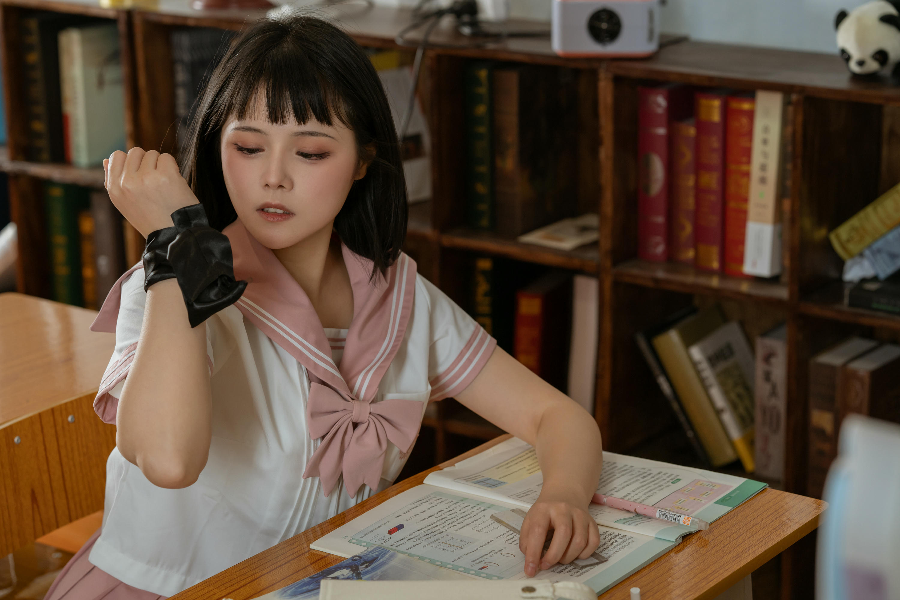 奈汐酱nice NO.064 &七月喵子 放学后的补习[72P-1V-591.8M]_第1集