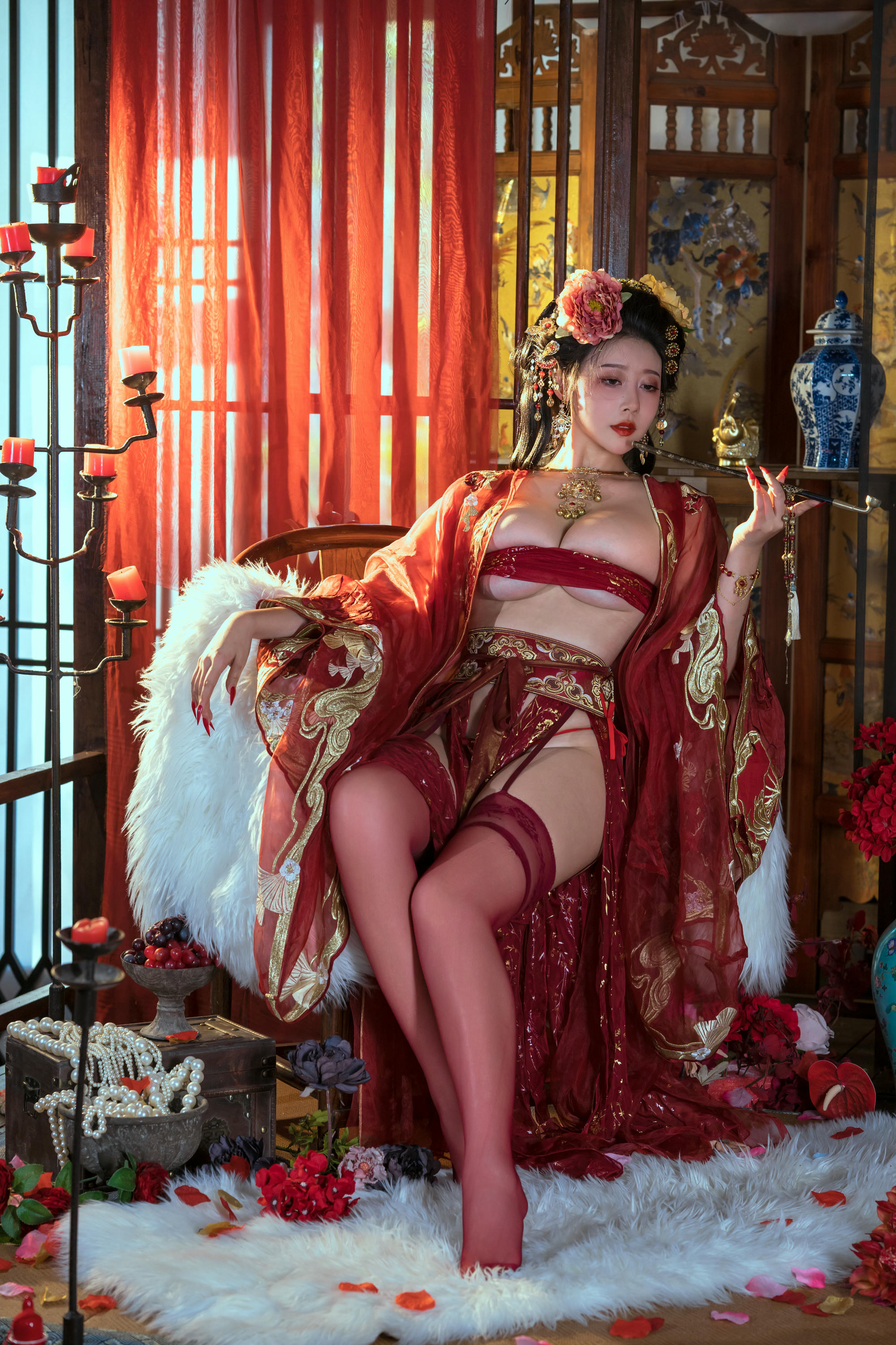 奈汐酱nice NO.077 &云溪溪&奶桃 青楼韵事 [120P1V-1.22GB]_第1集