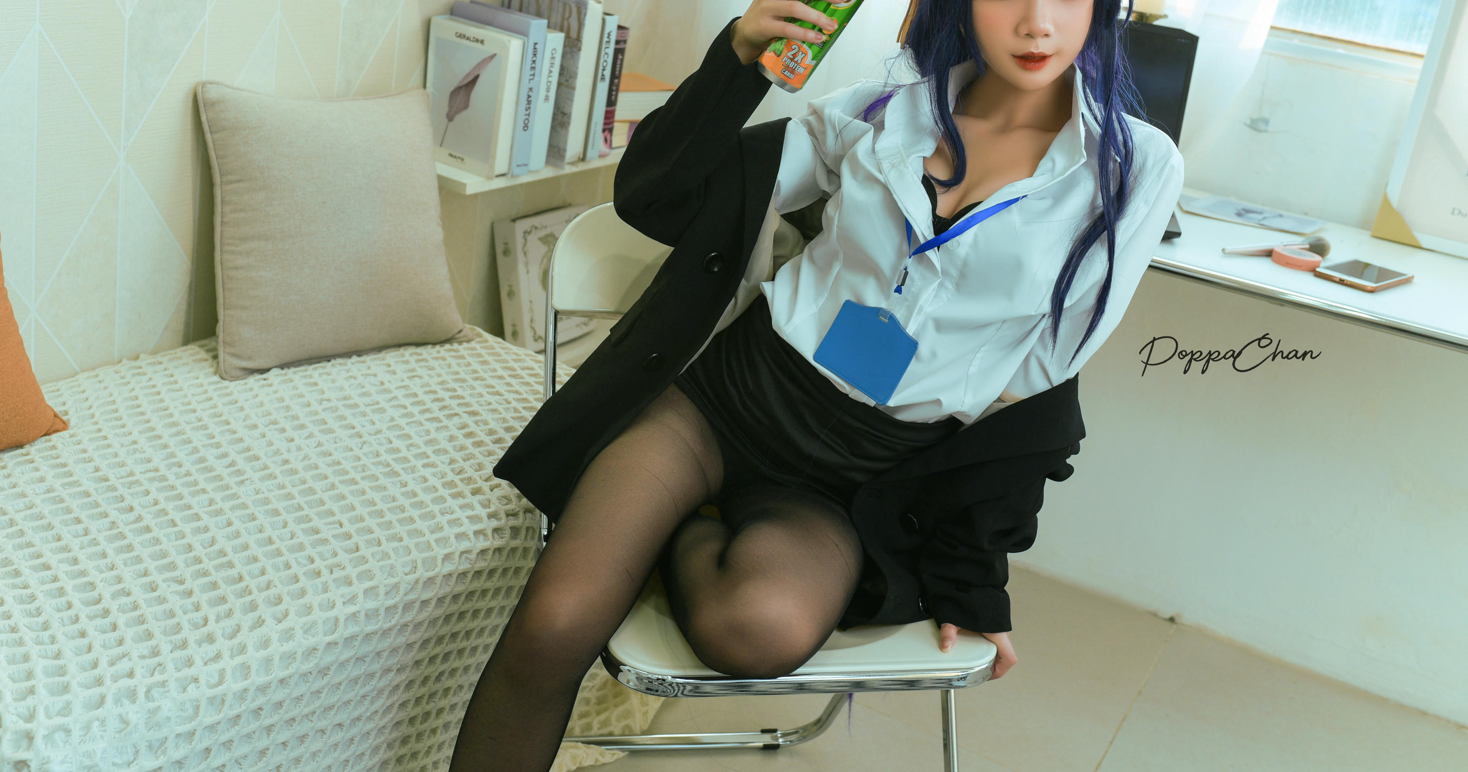 越南coser-PoppaChan NO.020 Raiden Shogun Officer [25P+3V／166MB]_第1集