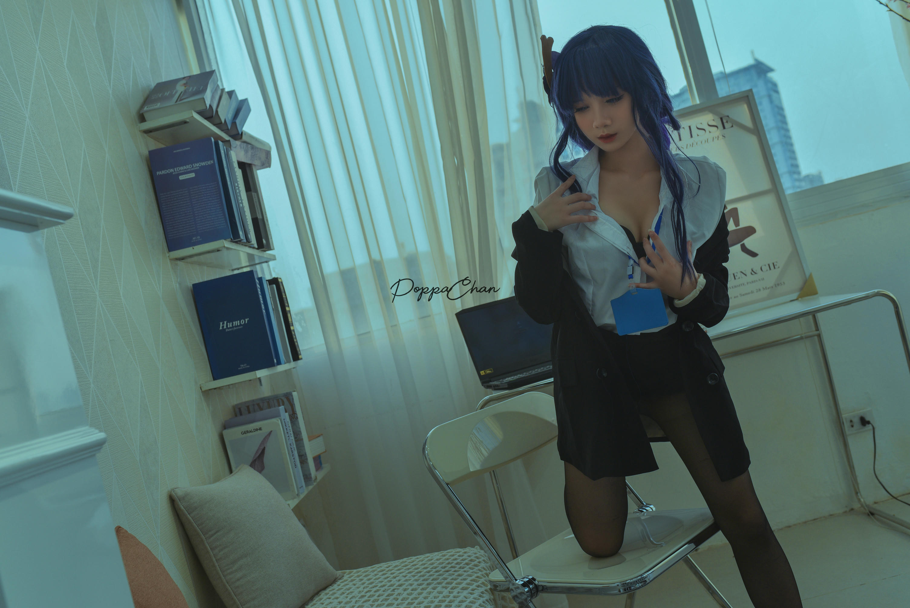 越南coser-PoppaChan NO.020 Raiden Shogun Officer [25P+3V／166MB]_第1集