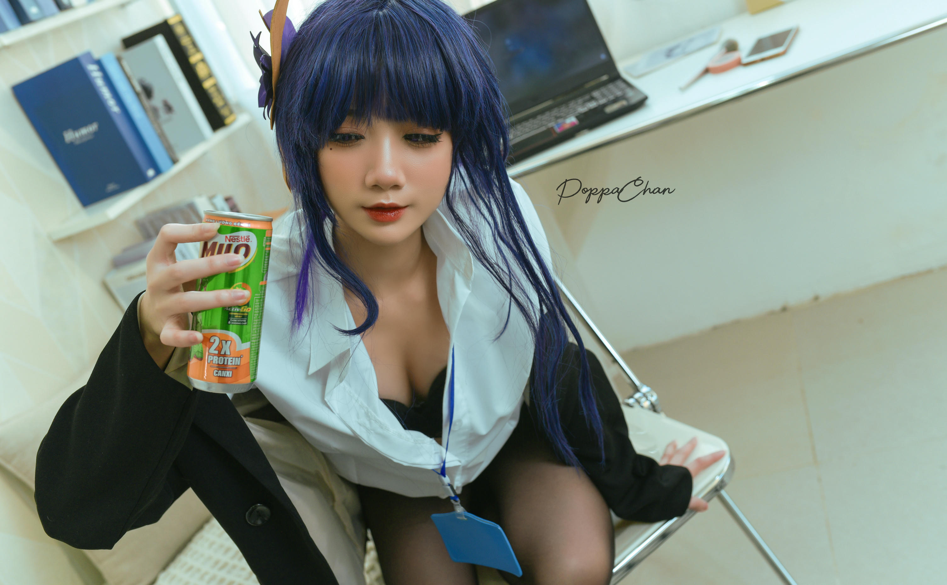 越南coser-PoppaChan NO.020 Raiden Shogun Officer [25P+3V／166MB]_第1集