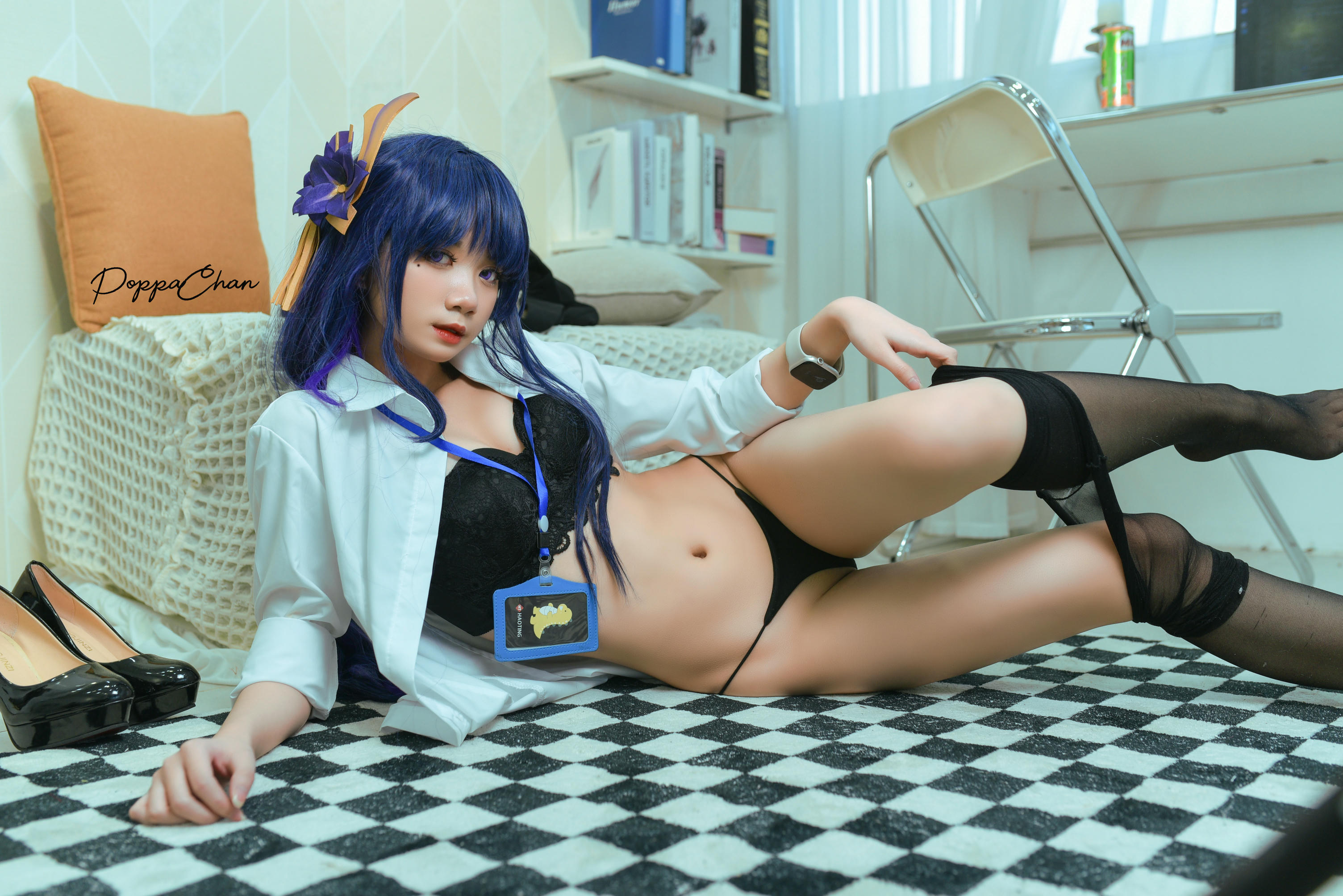 越南coser-PoppaChan NO.020 Raiden Shogun Officer [25P+3V／166MB]_第2集