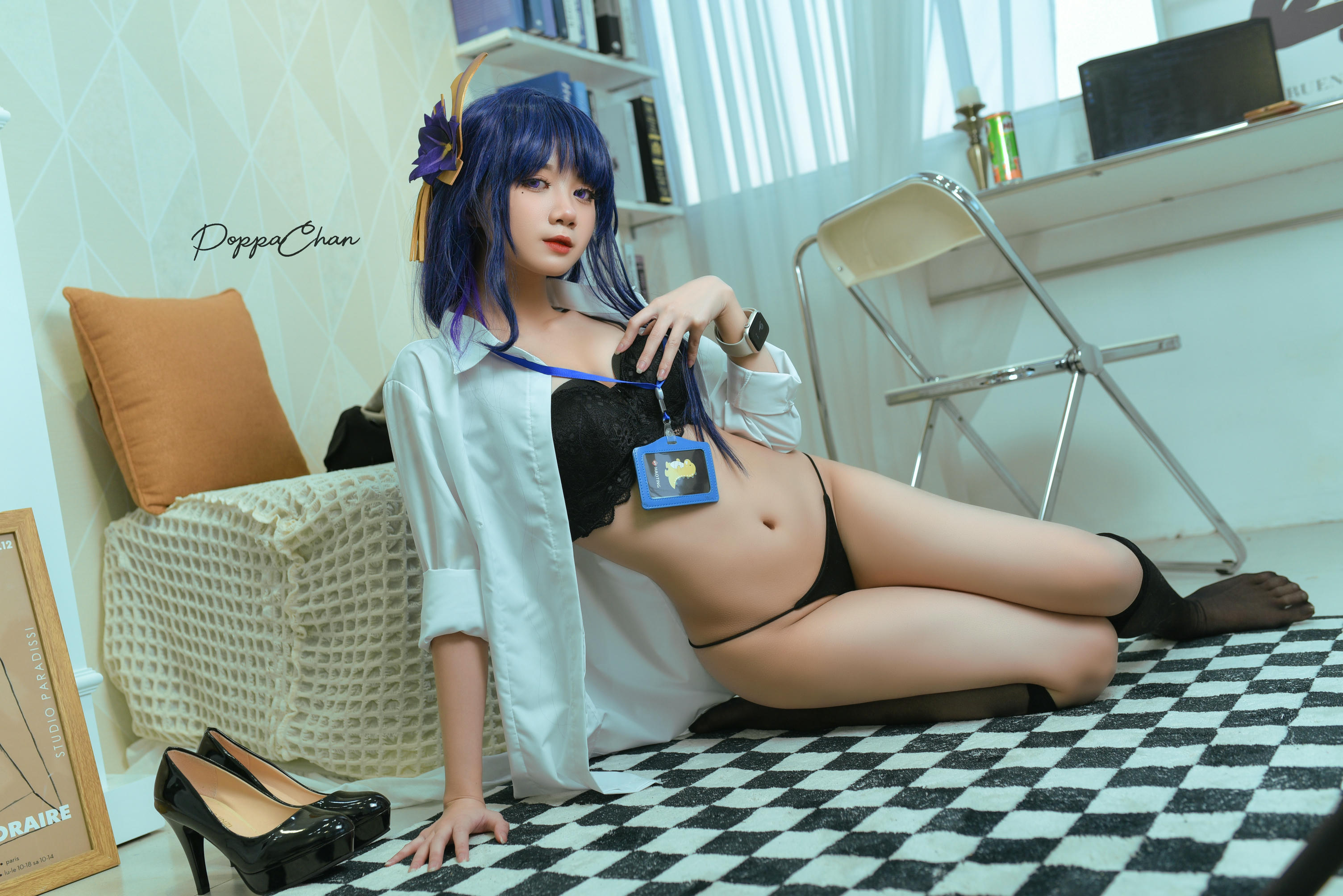 越南coser-PoppaChan NO.020 Raiden Shogun Officer [25P+3V／166MB]_第2集