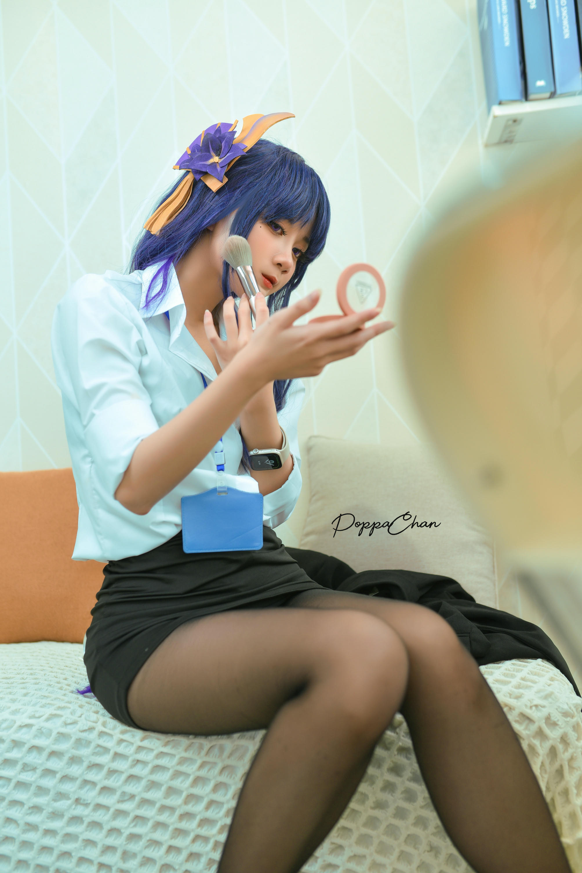 越南coser-PoppaChan NO.020 Raiden Shogun Officer [25P+3V／166MB]_第1集