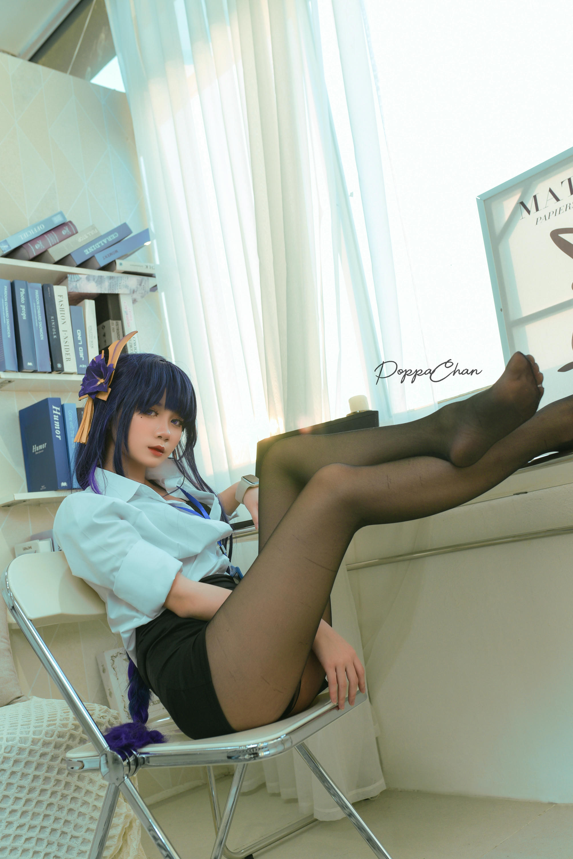 越南coser-PoppaChan NO.020 Raiden Shogun Officer [25P+3V／166MB]_第1集