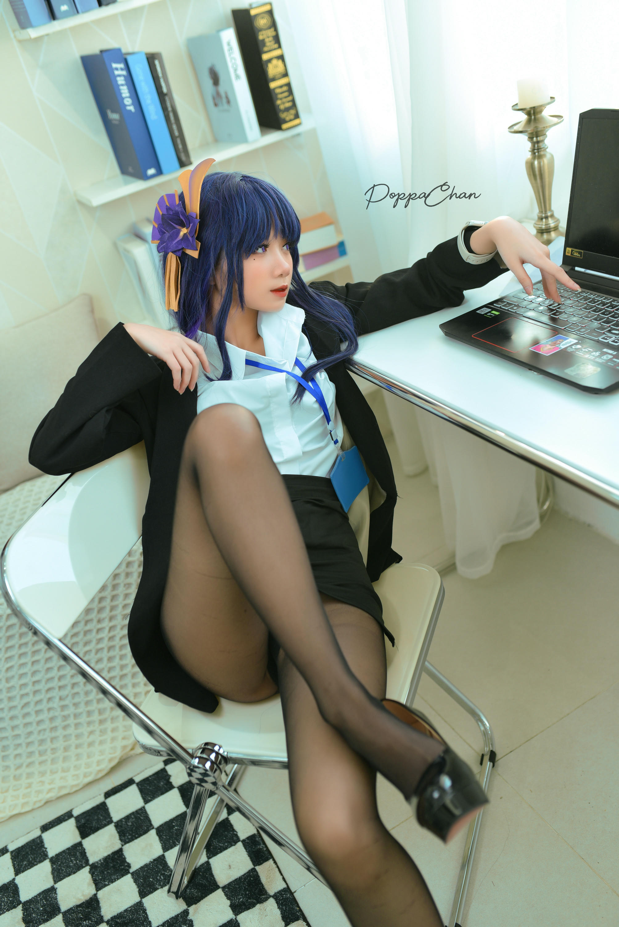 越南coser-PoppaChan NO.020 Raiden Shogun Officer [25P+3V／166MB]_第1集