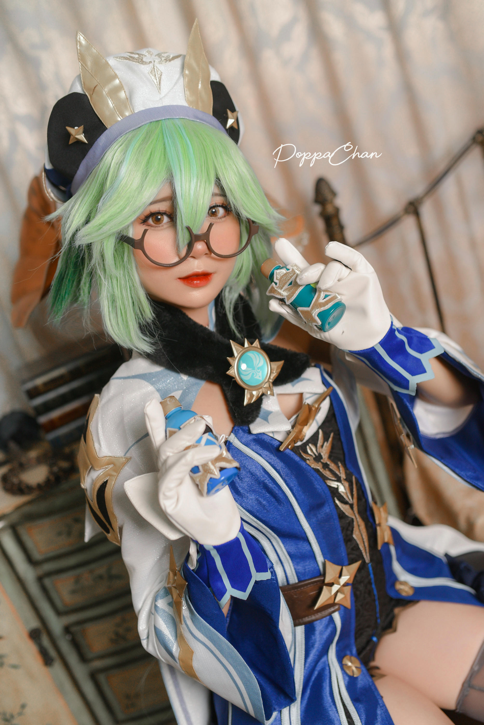 越南coser-PoppaChan NO.025 Sucrose Genshin Impact [29P+14V／163MB]_第1集