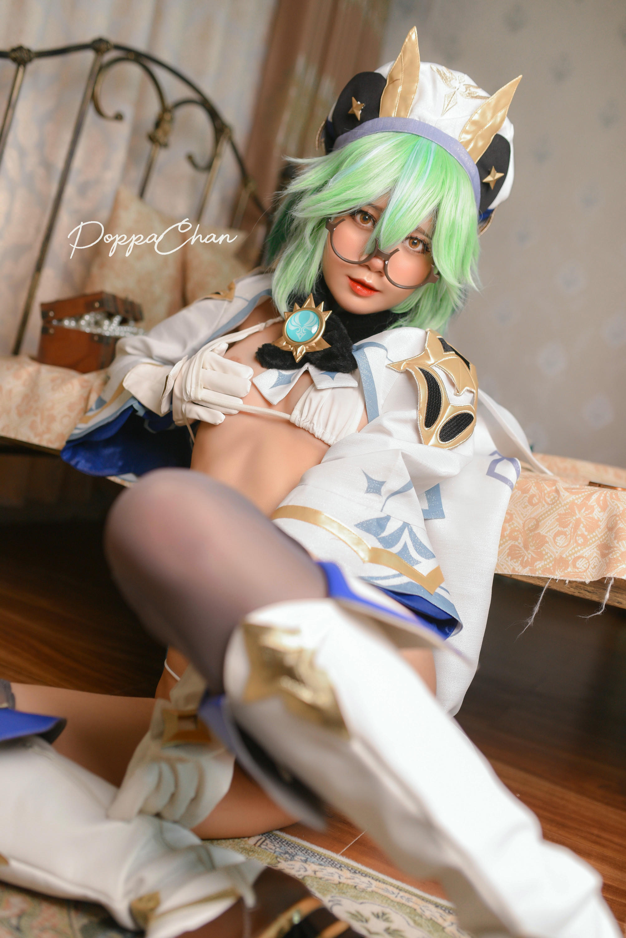 越南coser-PoppaChan NO.025 Sucrose Genshin Impact [29P+14V／163MB]_第1集