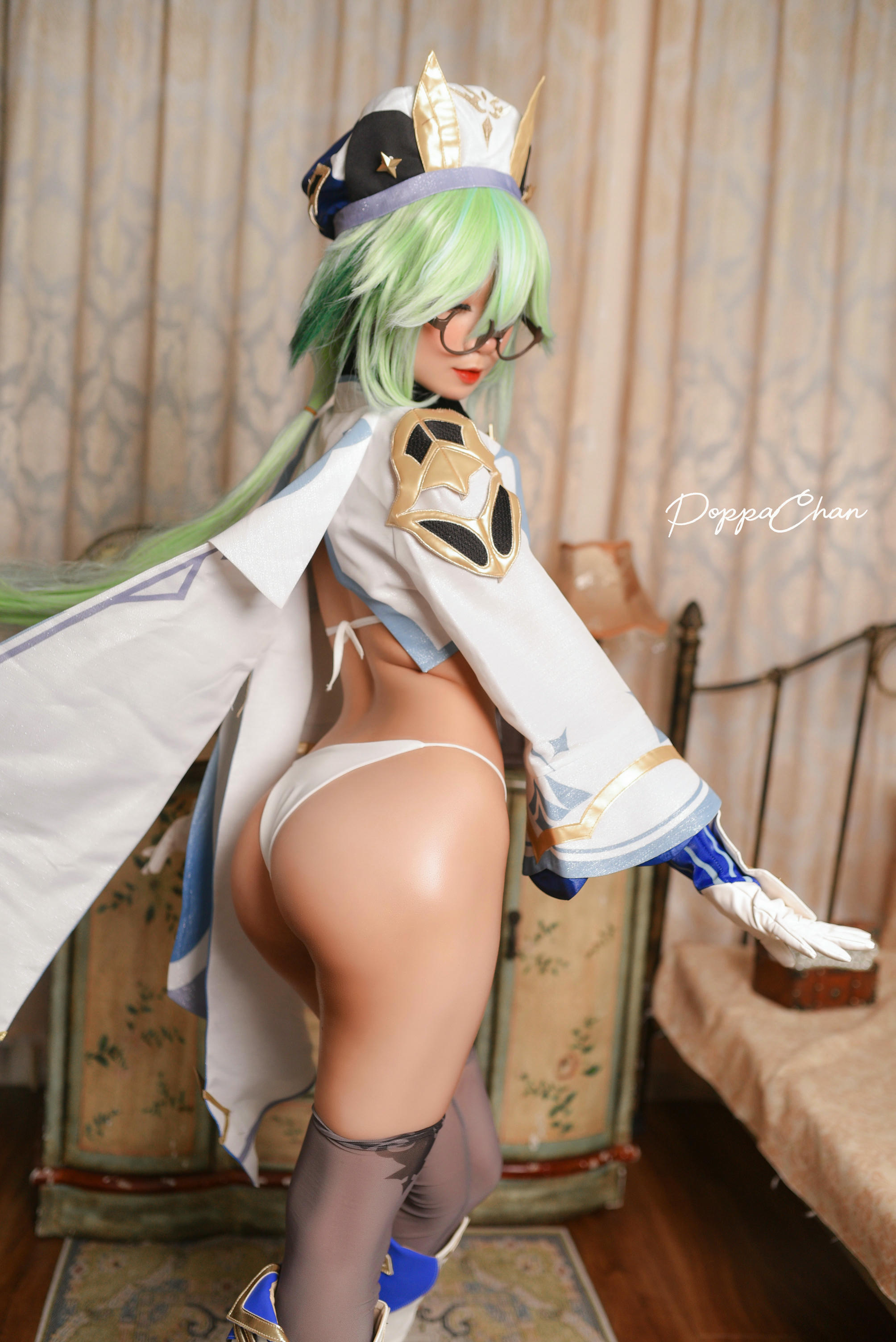 越南coser-PoppaChan NO.025 Sucrose Genshin Impact [29P+14V／163MB]_第1集