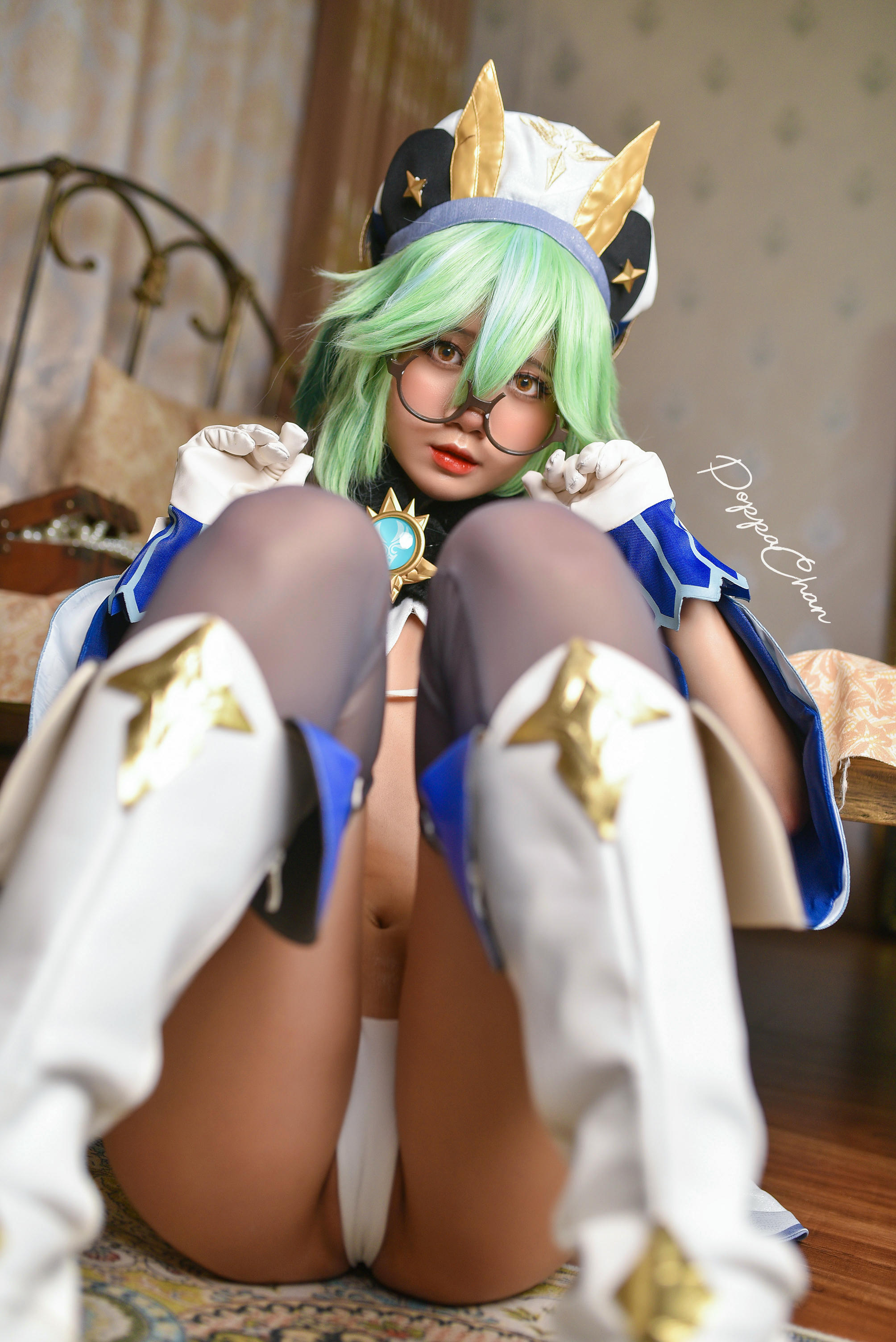 越南coser-PoppaChan NO.025 Sucrose Genshin Impact [29P+14V／163MB]_第2集