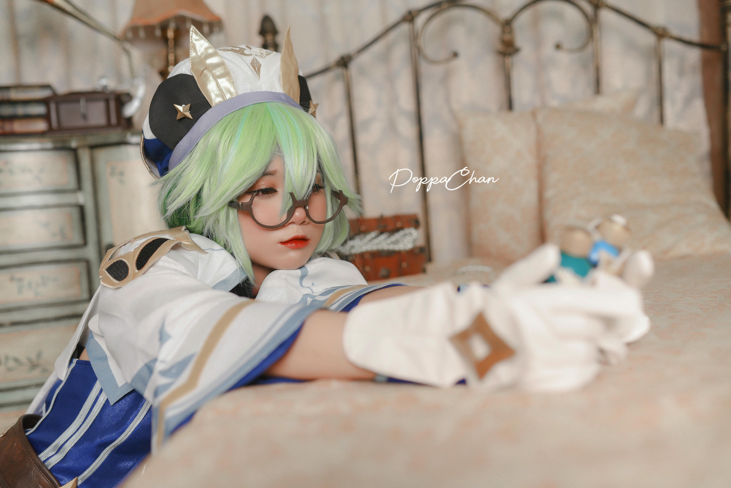 越南coser-PoppaChan NO.025 Sucrose Genshin Impact [29P+14V／163MB]_第1集