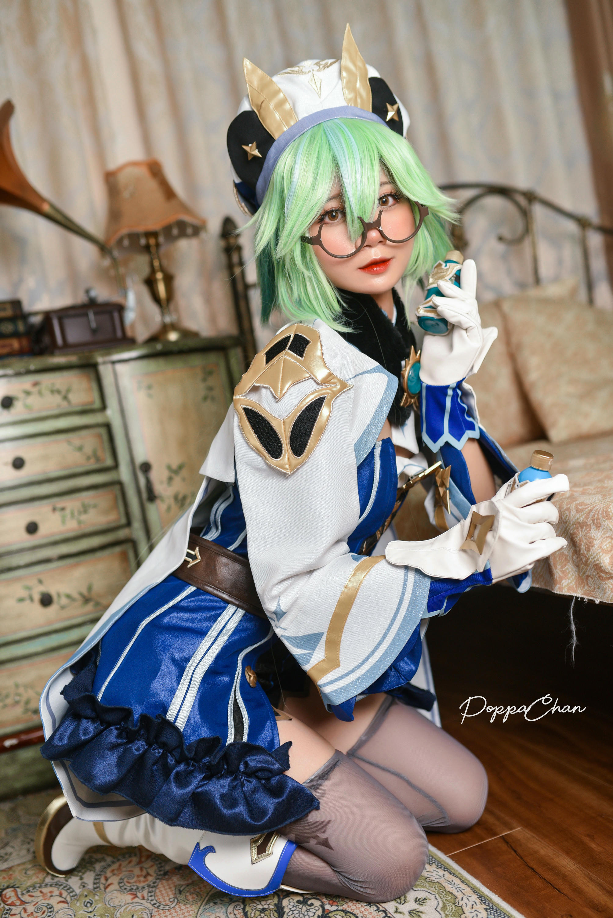越南coser-PoppaChan NO.025 Sucrose Genshin Impact [29P+14V／163MB]_第1集