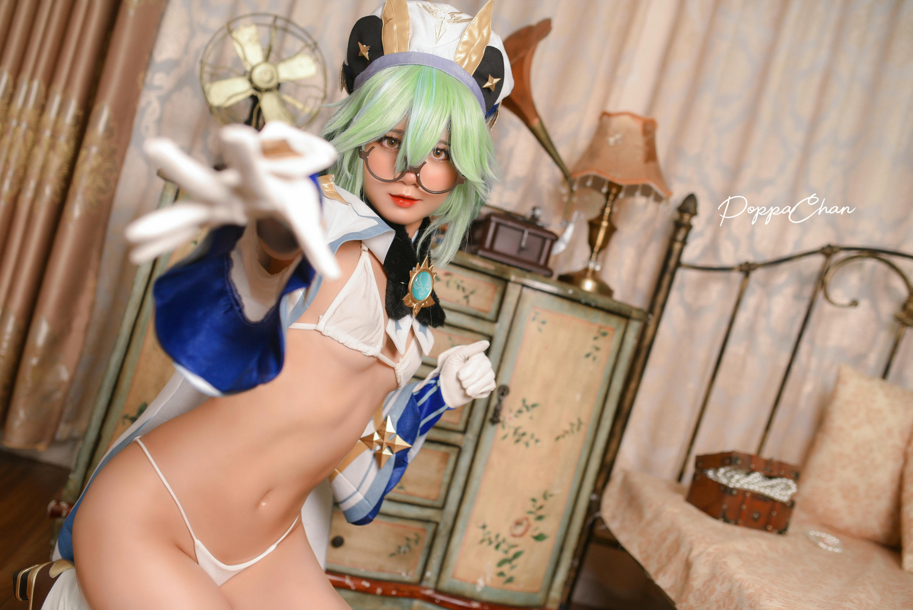 越南coser-PoppaChan NO.025 Sucrose Genshin Impact [29P+14V／163MB]_第1集
