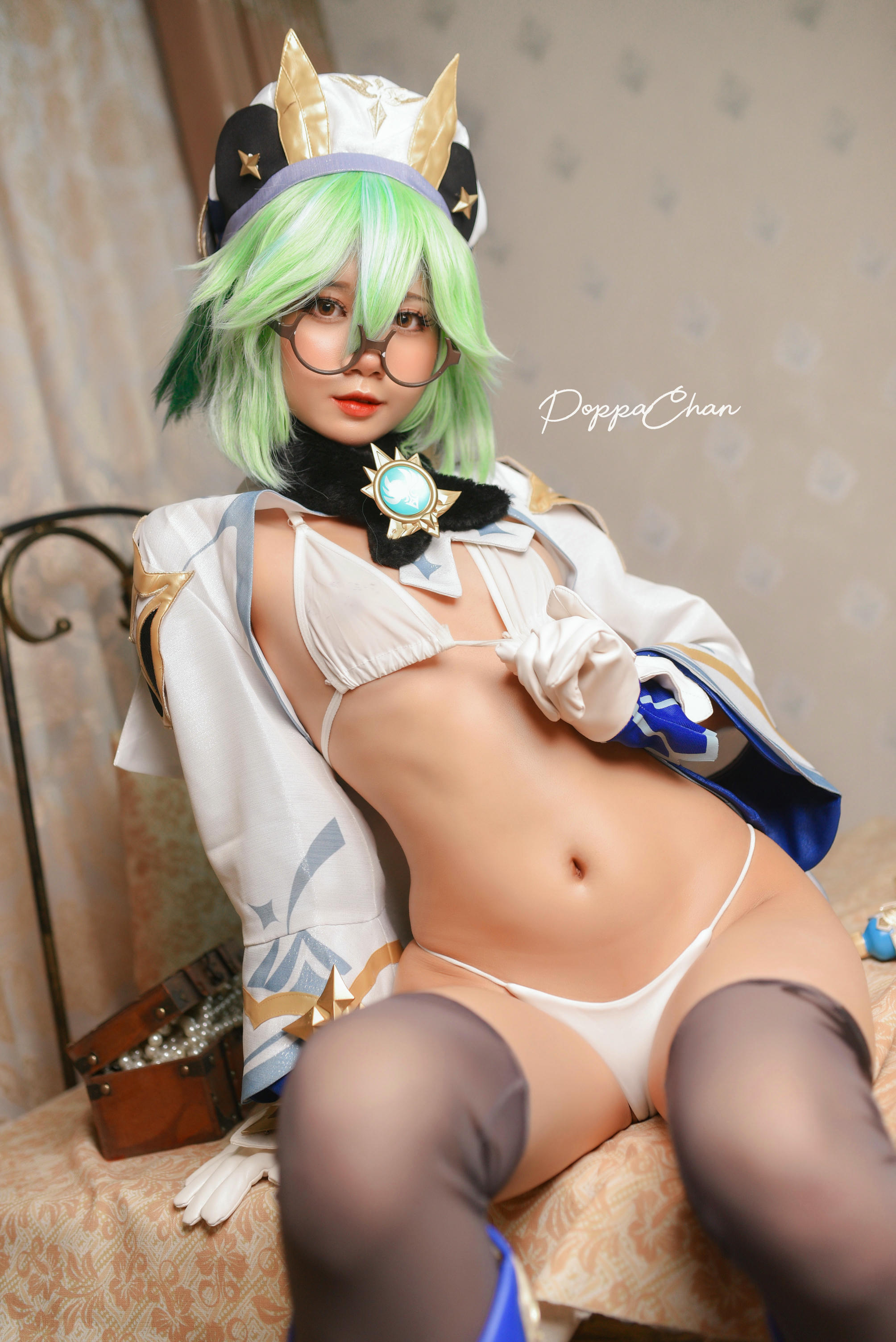 越南coser-PoppaChan NO.025 Sucrose Genshin Impact [29P+14V／163MB]_第1集