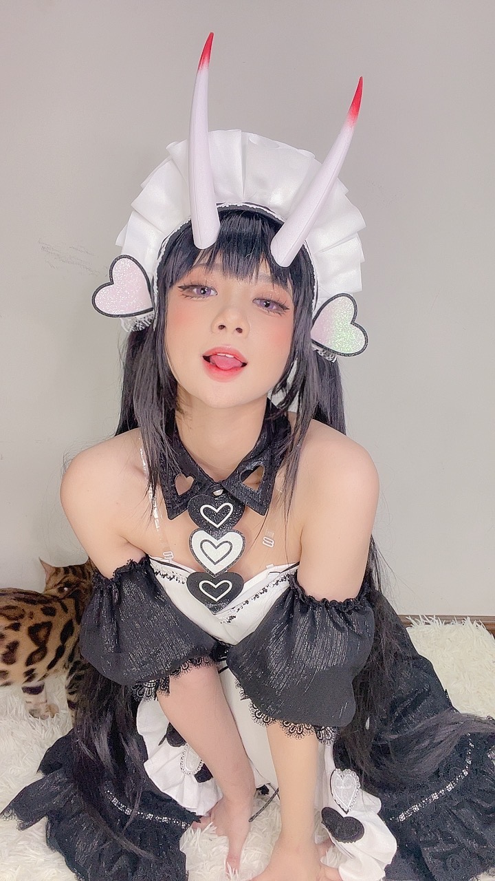 越南coser-PoppaChan NO.026 cosplay NOshiro Maid Azur Lane [127P11V 805MB]-Pic_第5集