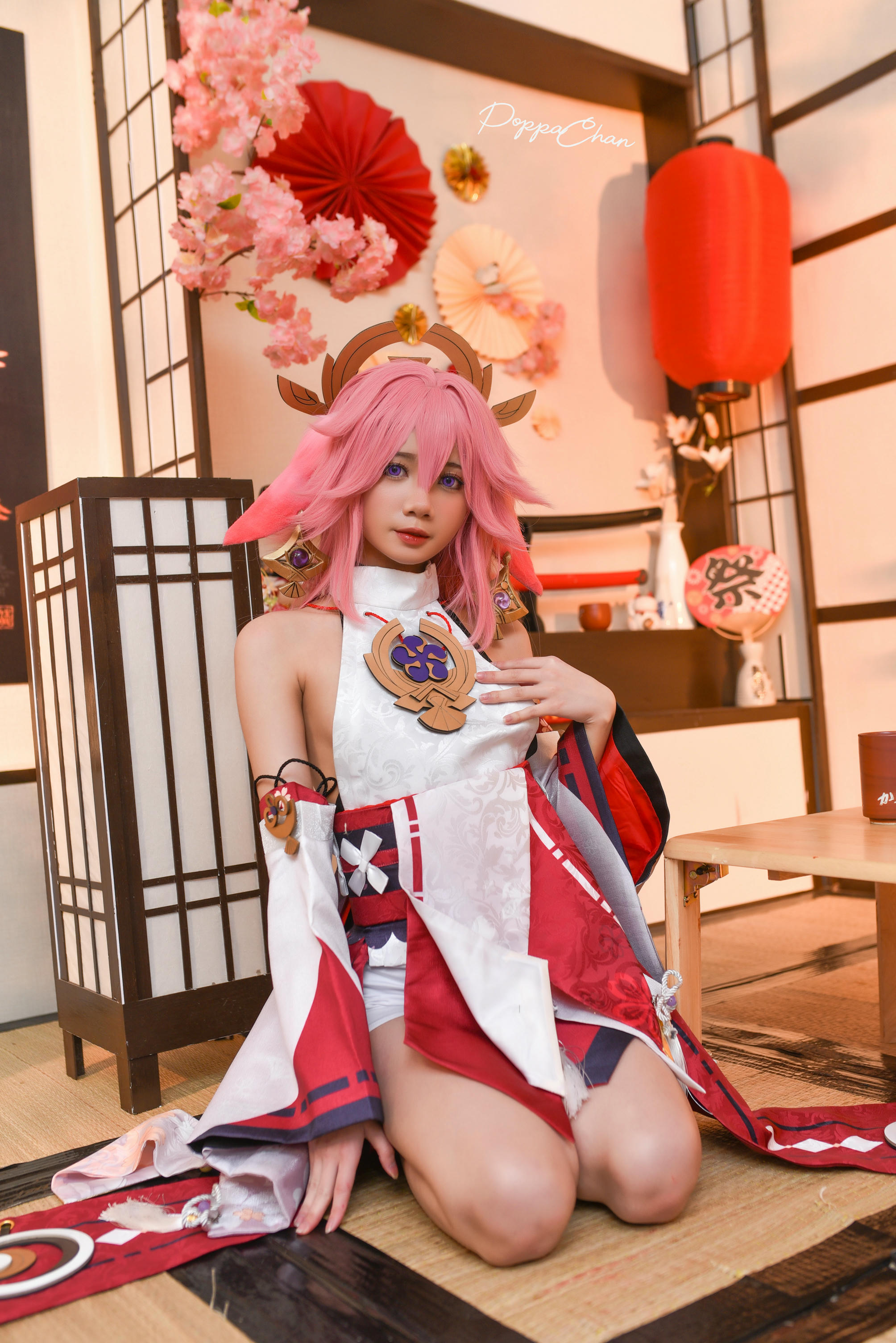 越南coser-PoppaChan NO.027 Yae Miko Genshin Impact [56P+15V／619MB]_第1集