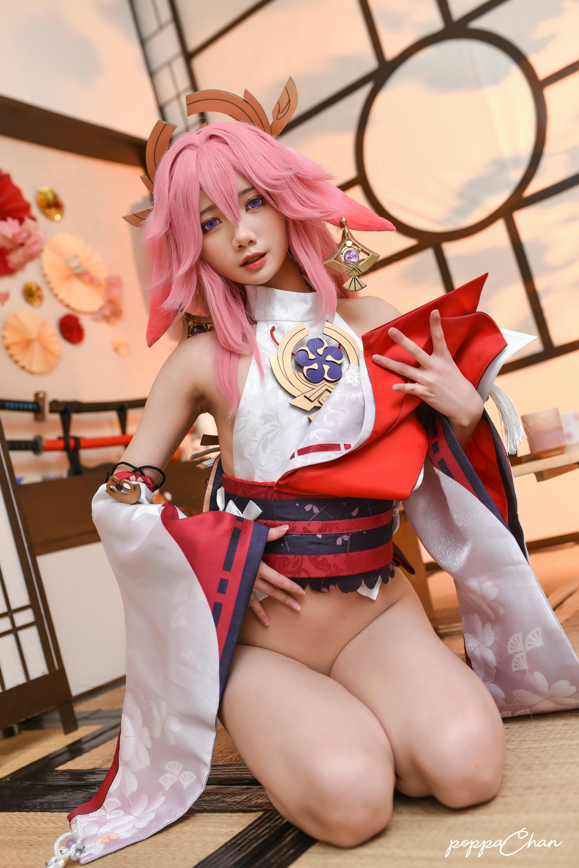 越南coser-PoppaChan NO.027 Yae Miko Genshin Impact [56P+15V／619MB]_第1集