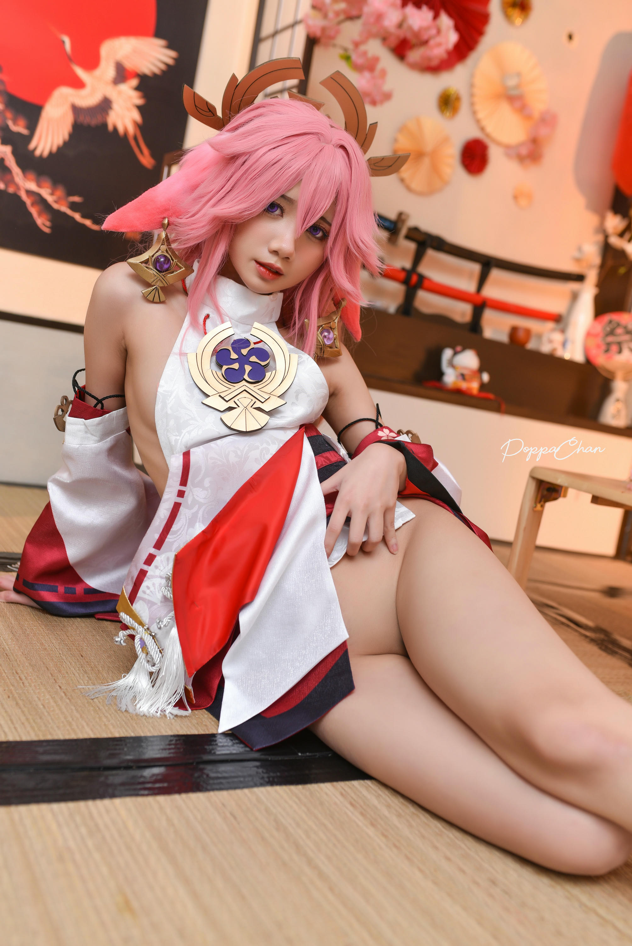 越南coser-PoppaChan NO.027 Yae Miko Genshin Impact [56P+15V／619MB]_第1集