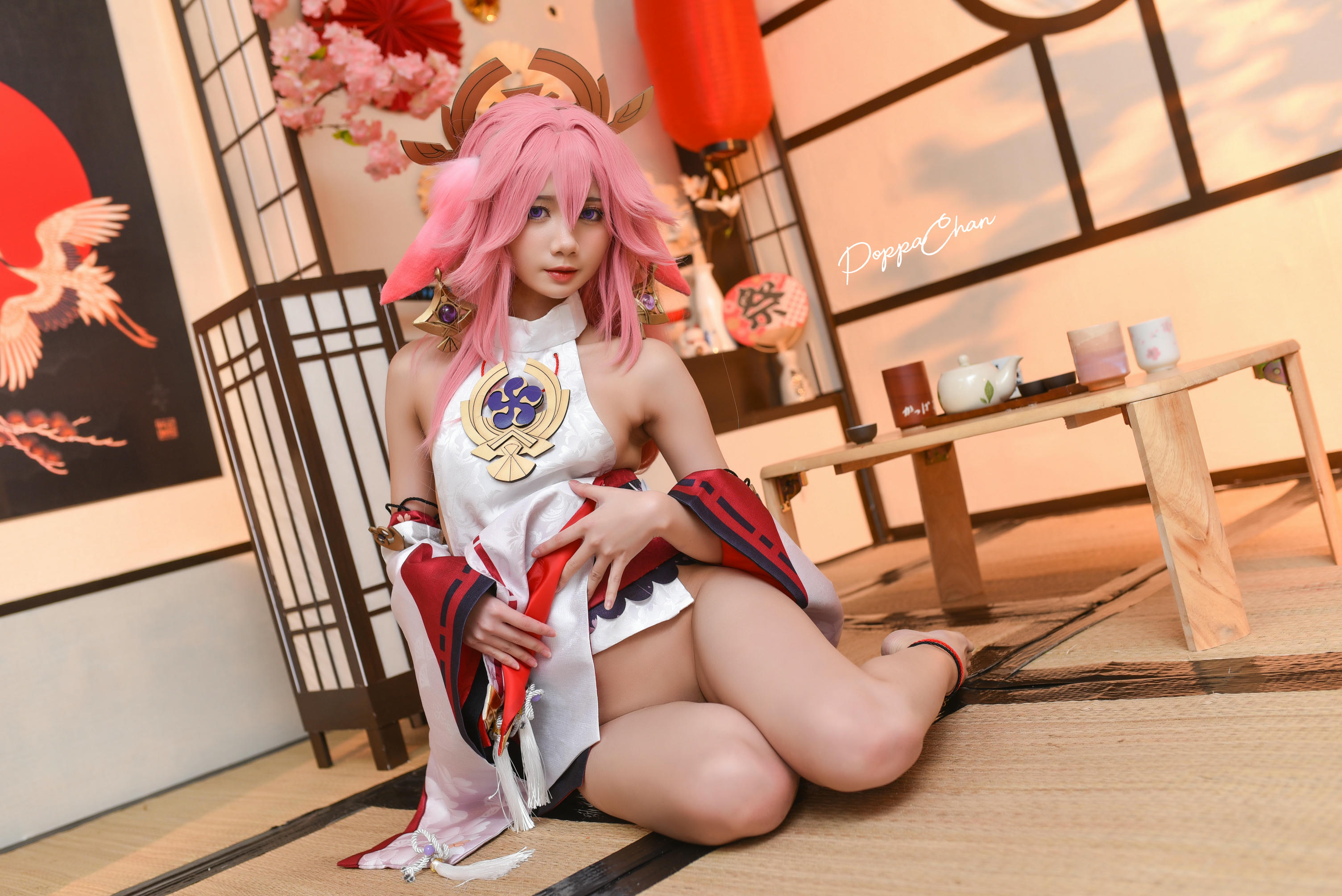越南coser-PoppaChan NO.027 Yae Miko Genshin Impact [56P+15V／619MB]_第1集