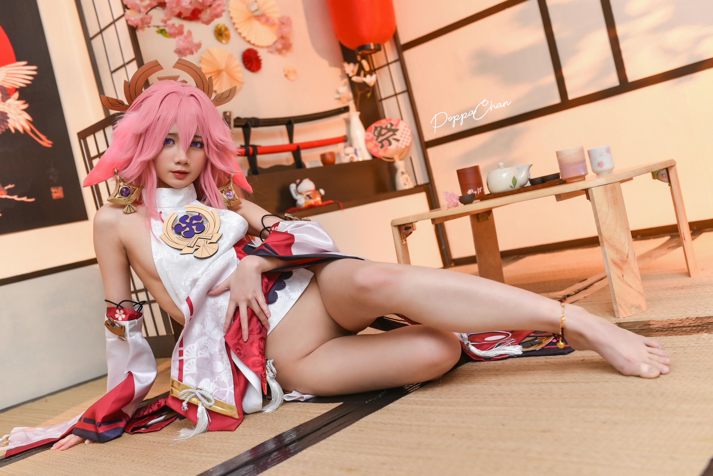 越南coser-PoppaChan NO.027 Yae Miko Genshin Impact [56P+15V／619MB]_第1集